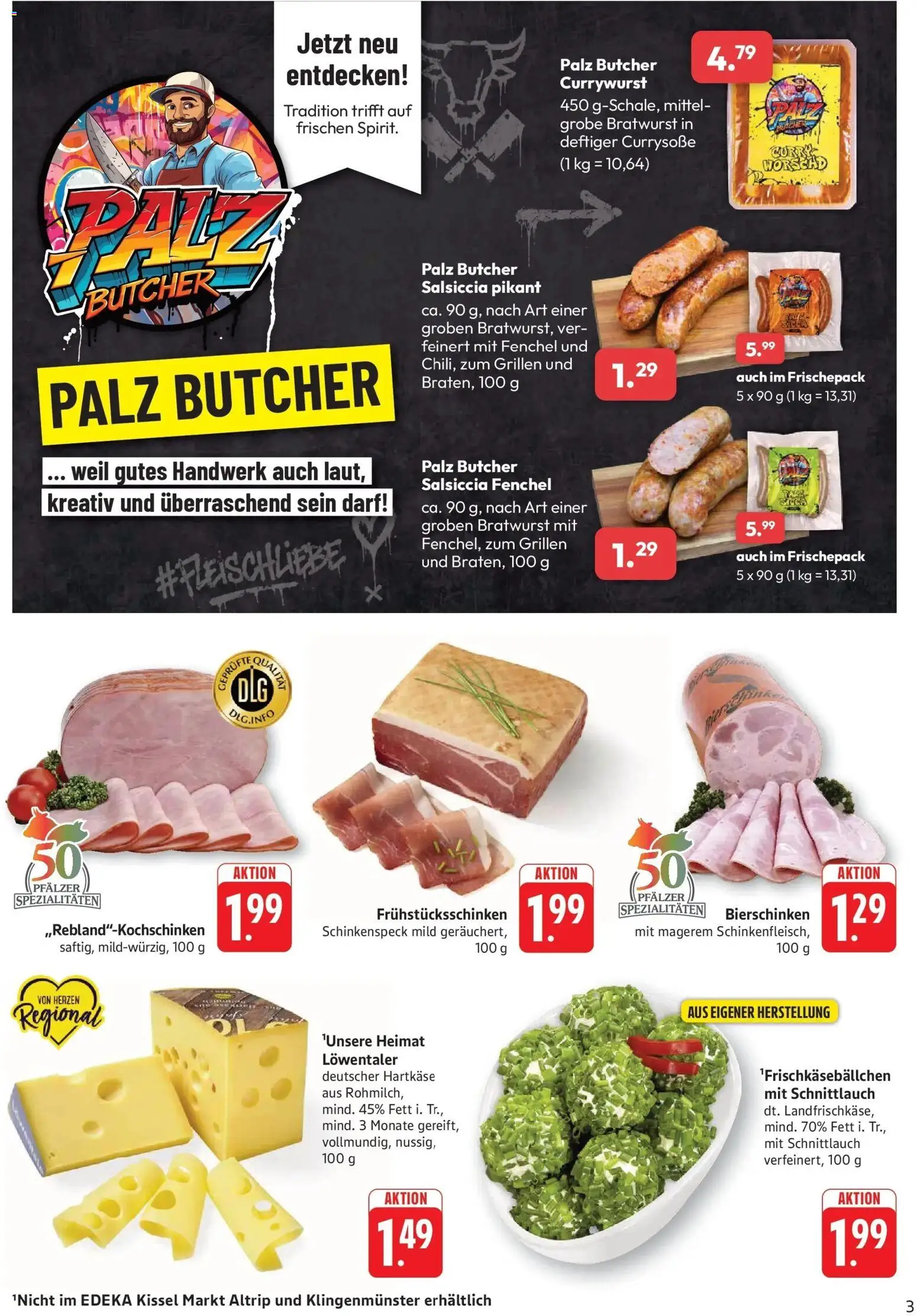 Edeka Prospekt Altrip – gültig ab 27.07.2026 | Seite: 3 | Produkte: Bratwurst