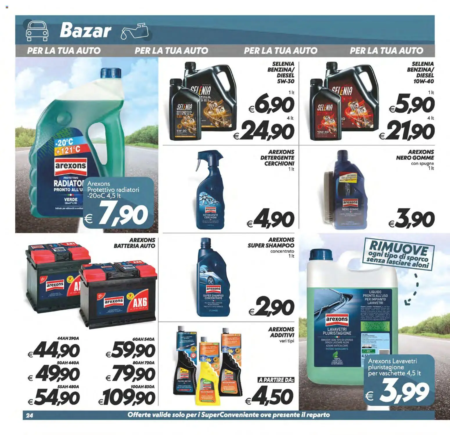 Volantino SuperConveniente del 07.04.2026 | Pagina: 24 | Prodotti: Spugna, Detergente, Anticalcare, Vaschette