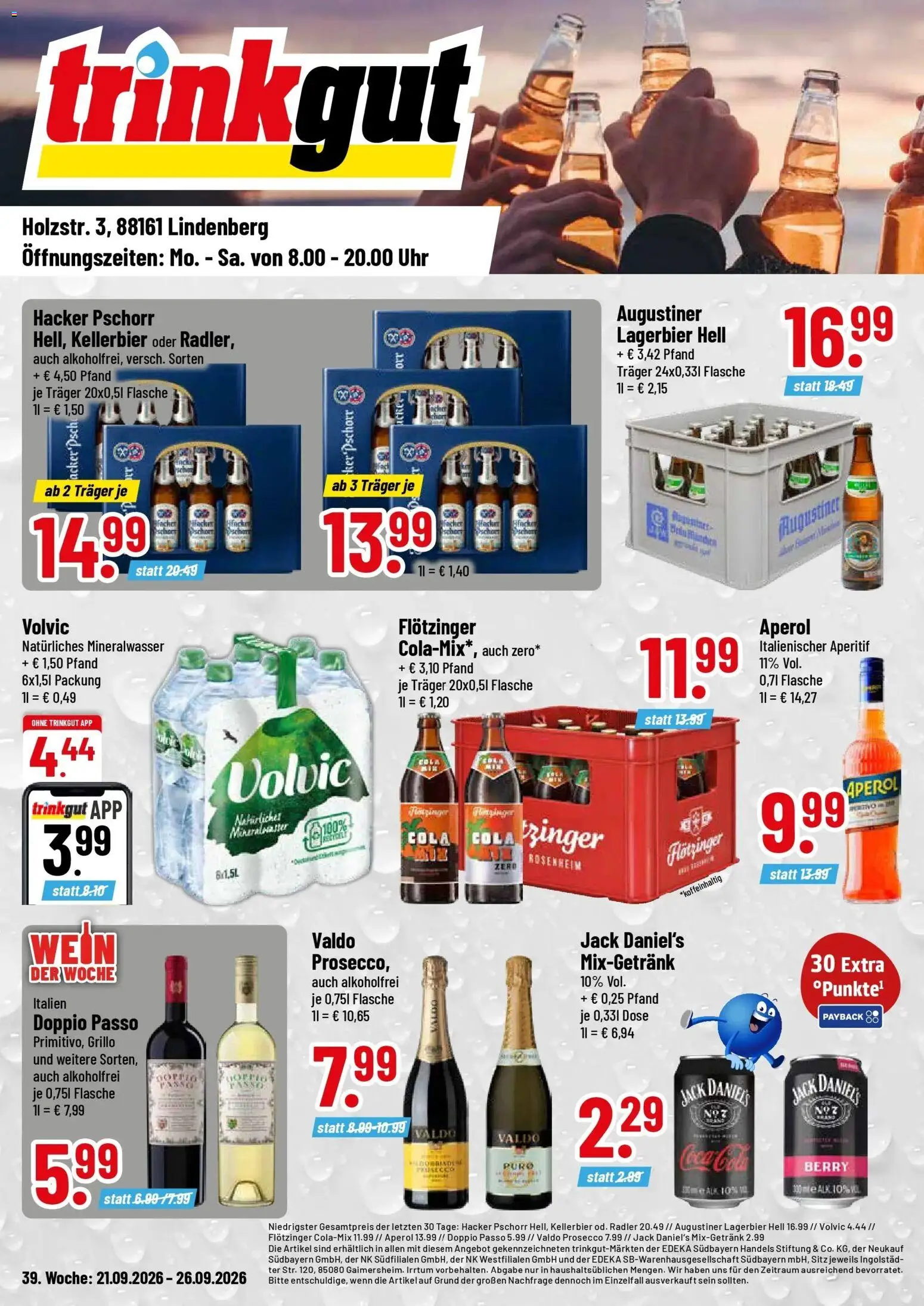 Trinkgut Montag, 21. September Top Angebote
