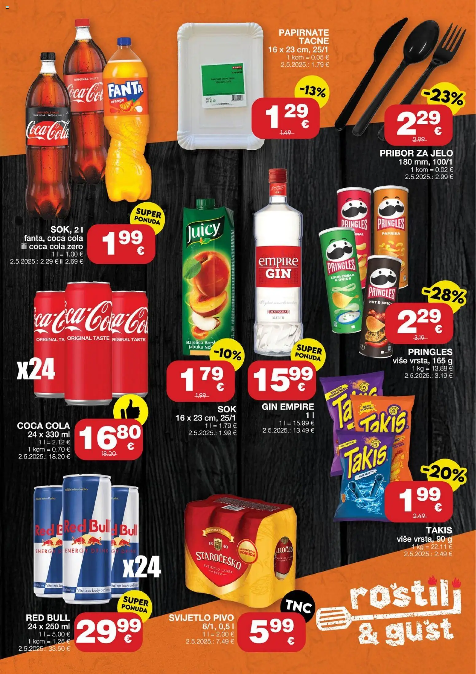 Stanić Diskont katalog | vrijedi od 20.08.2026 | Stranica: 7 | Proizvodi: Pringles, Lager, Pribor za jelo, Jabuka