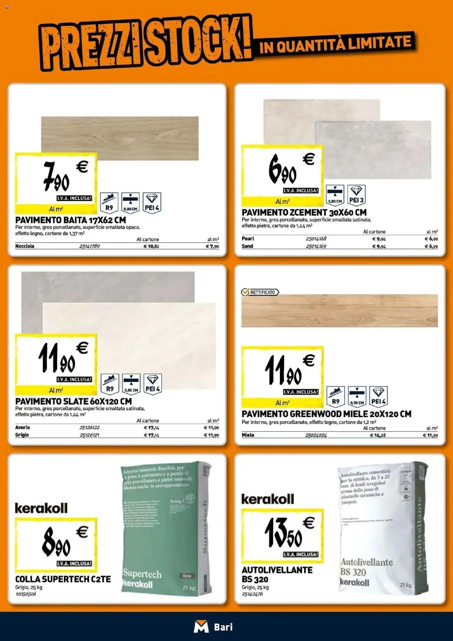Nuovo TECNOMAT catalogo Bari dal 24/09/2026 > offerte anteprima 🛍️ | Pagina: 12 | Prodotti: Pavimento, Piastrelle, Colla, Miele