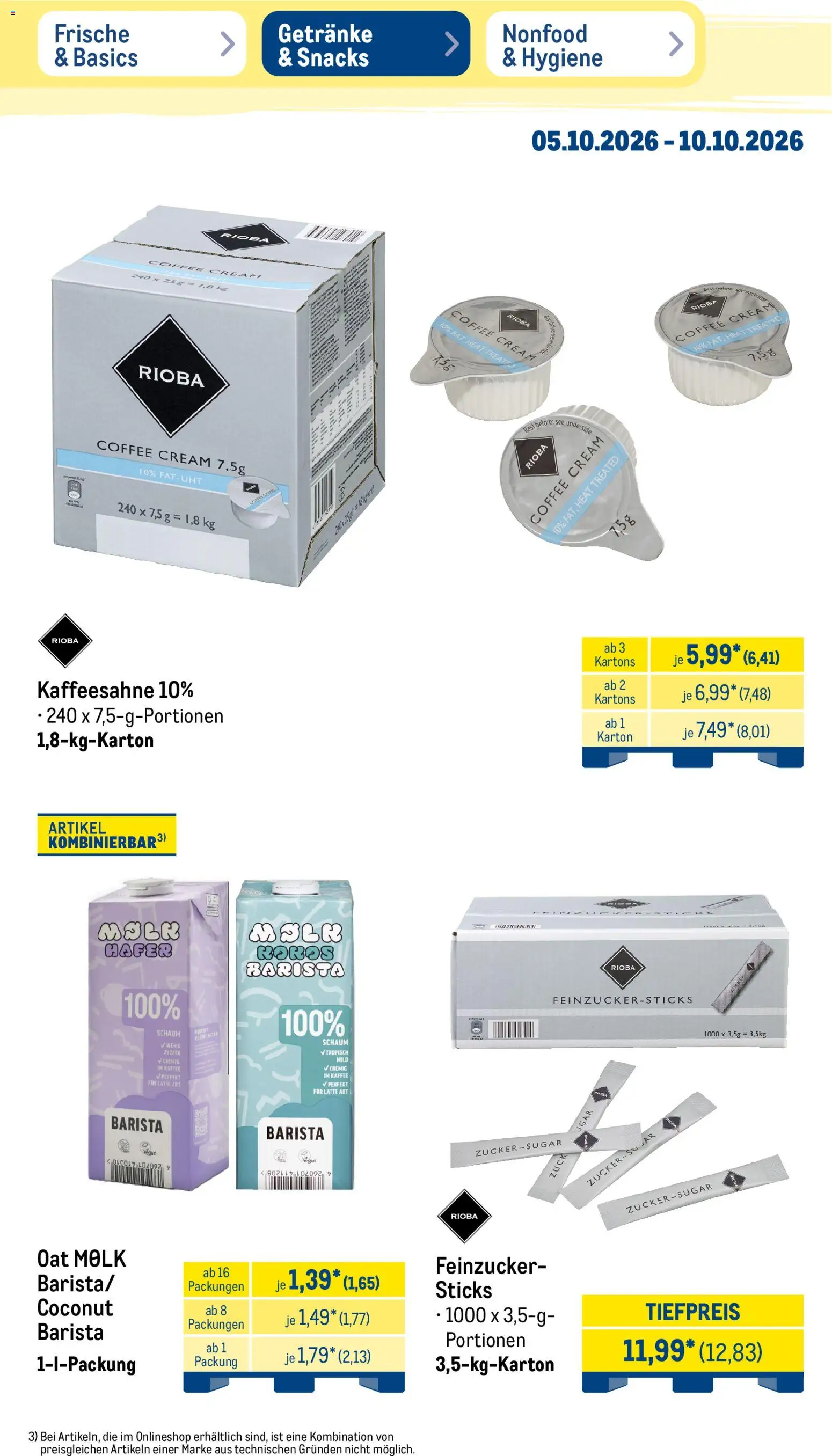 Metro Prospekt – gültig ab 05.10.2026 | Seite: 33 | Produkte: Kaffee, Zucker
