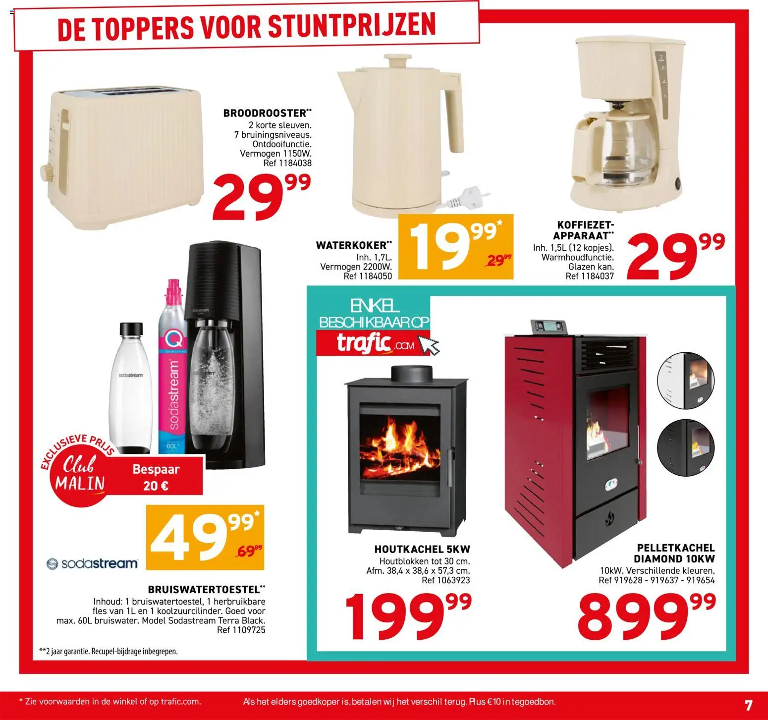 {H1} | Pagina: 7 | Producten: Fles, Broodrooster, Houtkachel, Waterkoker