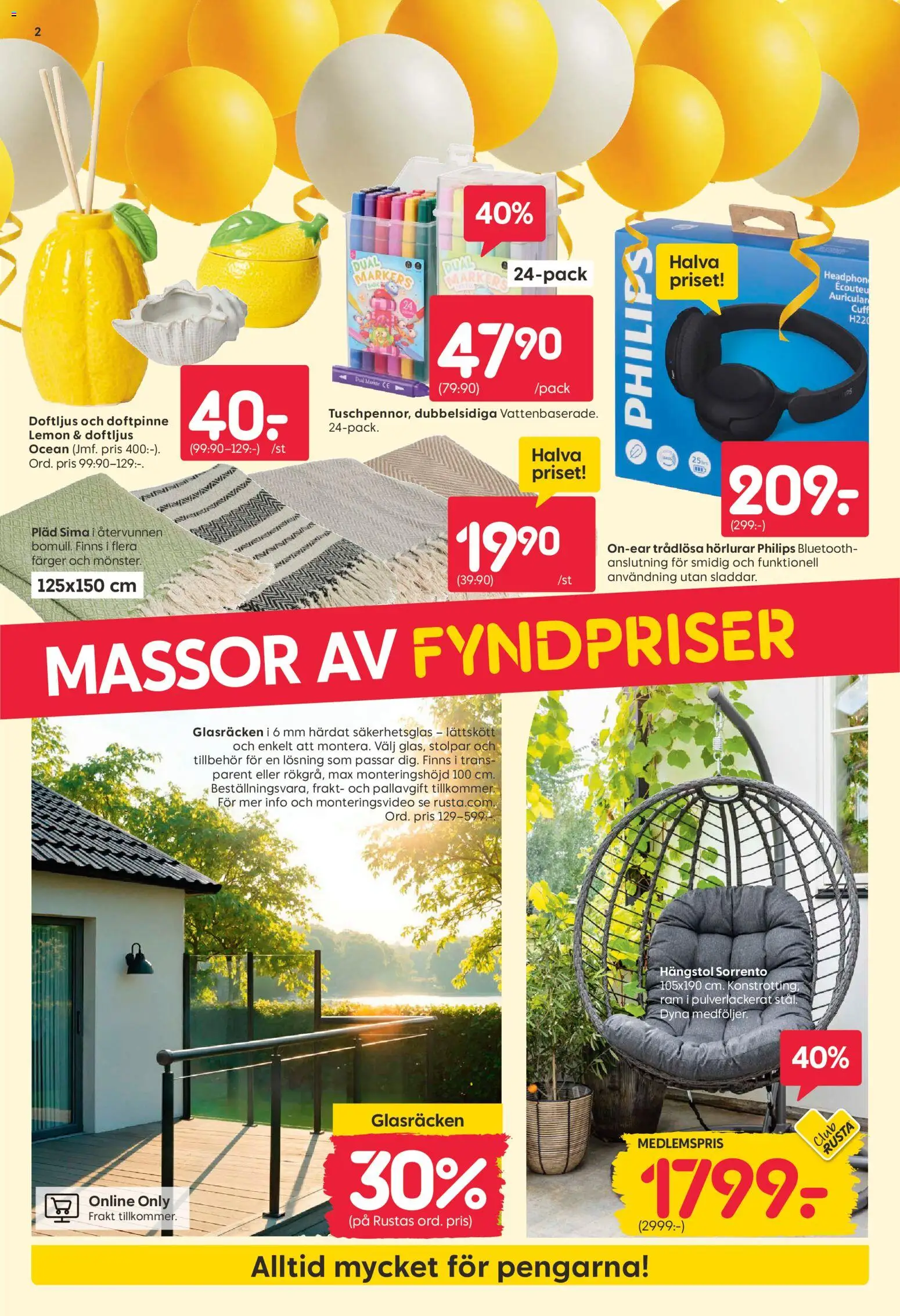 Rusta erbjudanden från 20/04/2026 > reklamblad