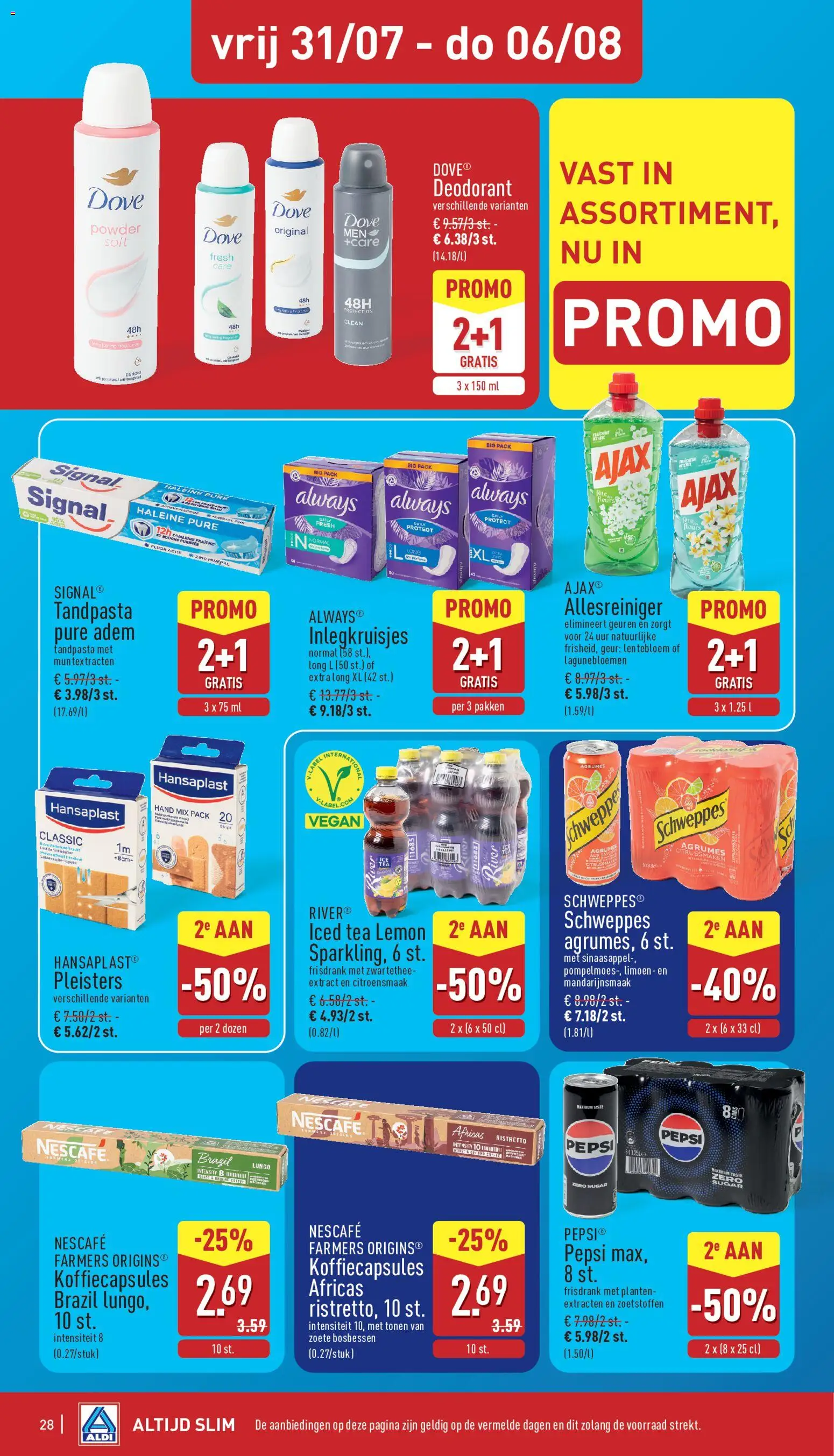 {H1} | Pagina: 28 | Producten: Pepsi, Frisdrank, Bosbessen, Limoen
