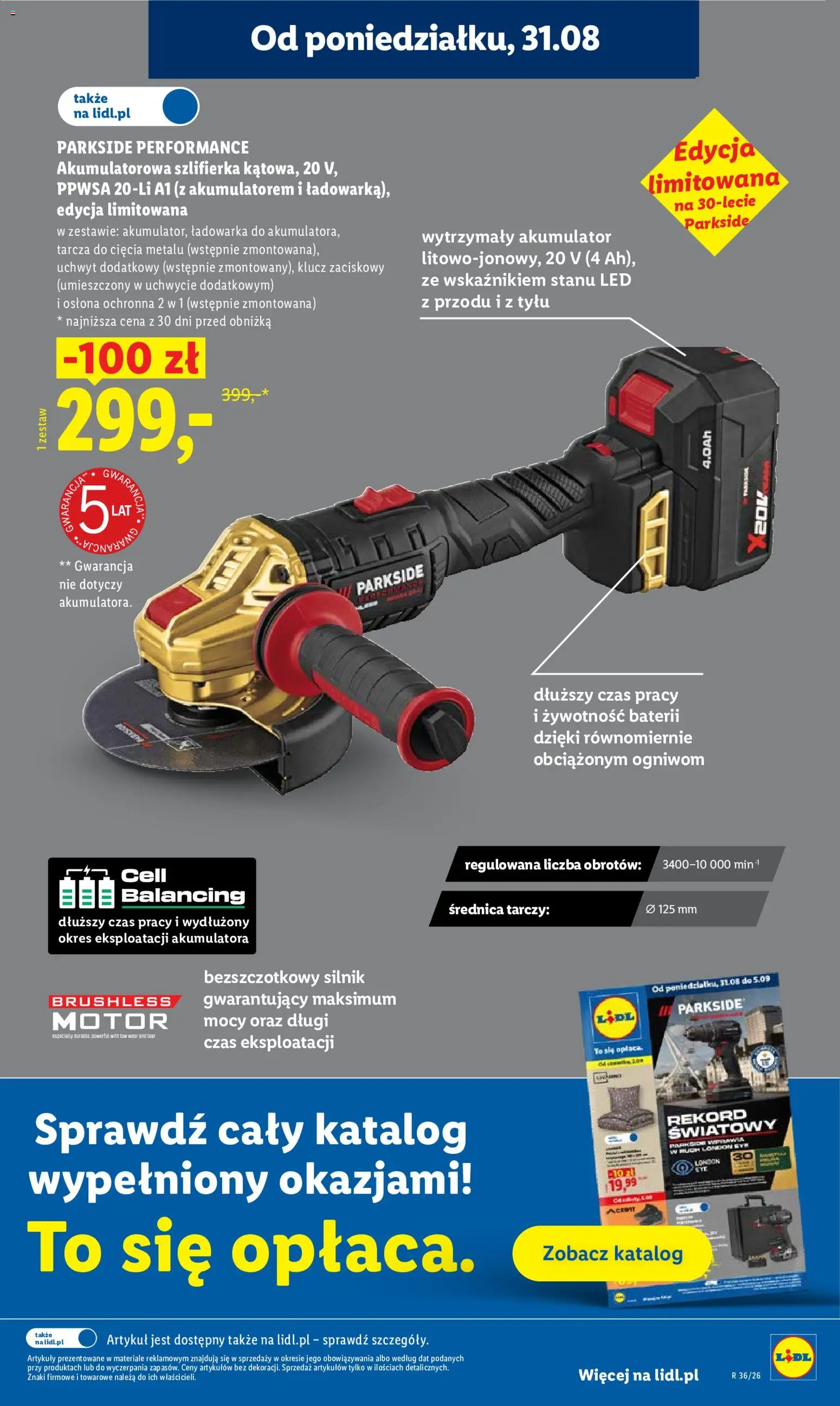 Lidl Polsko leták od 31.08.2026 | Strana: 33 | Produkty: Parkside, LED