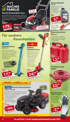 Sonderpreis Baumarkt Prospekt ab 27.06.2026 gültig | Seite: 10 | Produkte: Kabel, Rasenmäher, Handschuhe