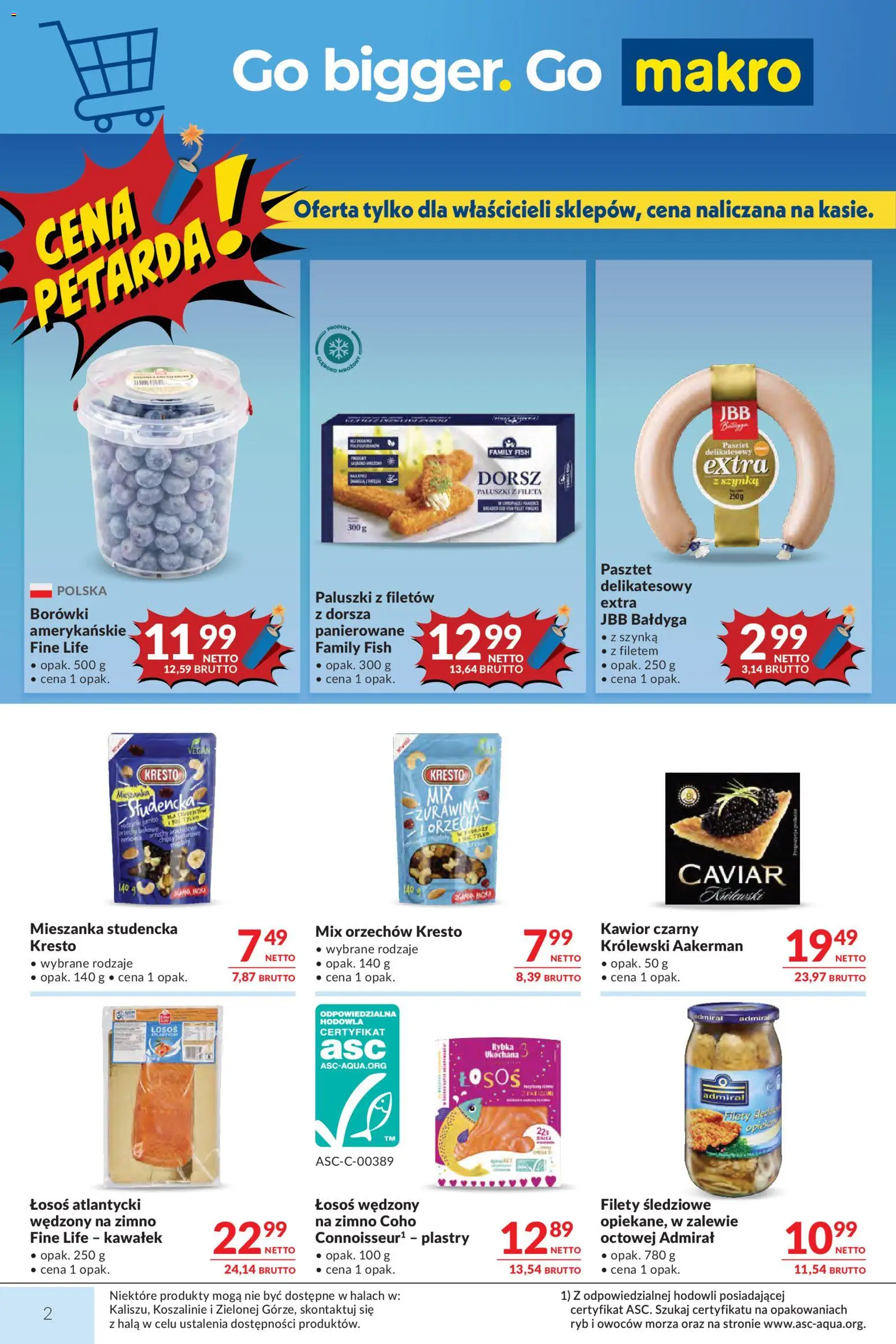 Makro gazetka od 21.07.2026 | Strona: 2 | Produkty: Łosoś atlantycki, Szynka, Łosoś, Orzechy
