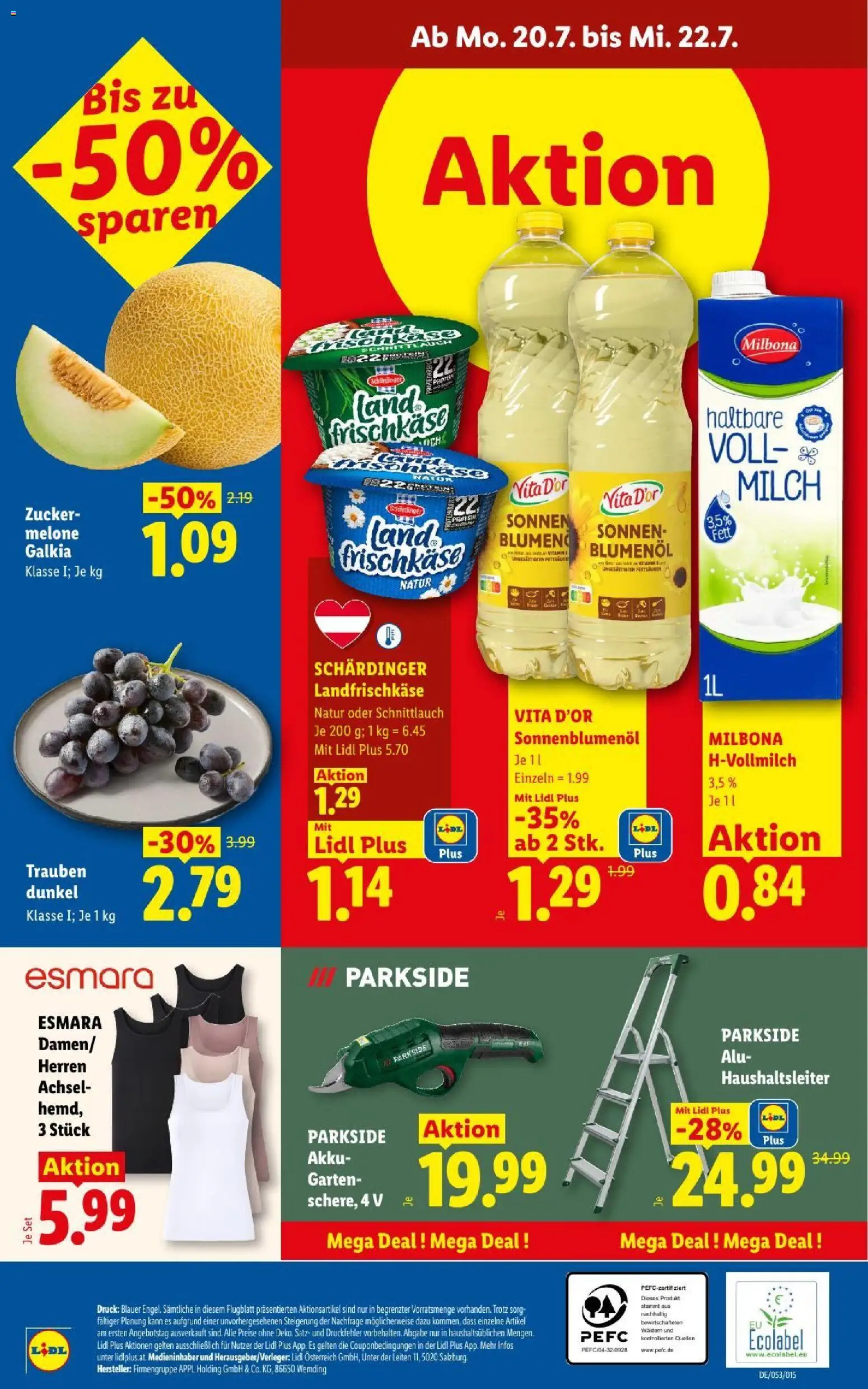 Lidl - Flugblatt gültig ab 16.07.2026 | Seite: 30 | Produkte: Zucker, Melone, Milch