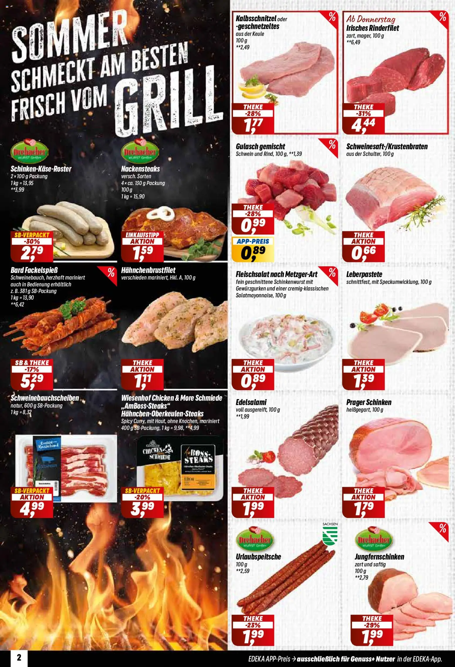 Simmel Prospekt – gültig ab 06.07.2026 | Seite: 2 | Produkte: Theke, Gulasch, Wurst, Schinken