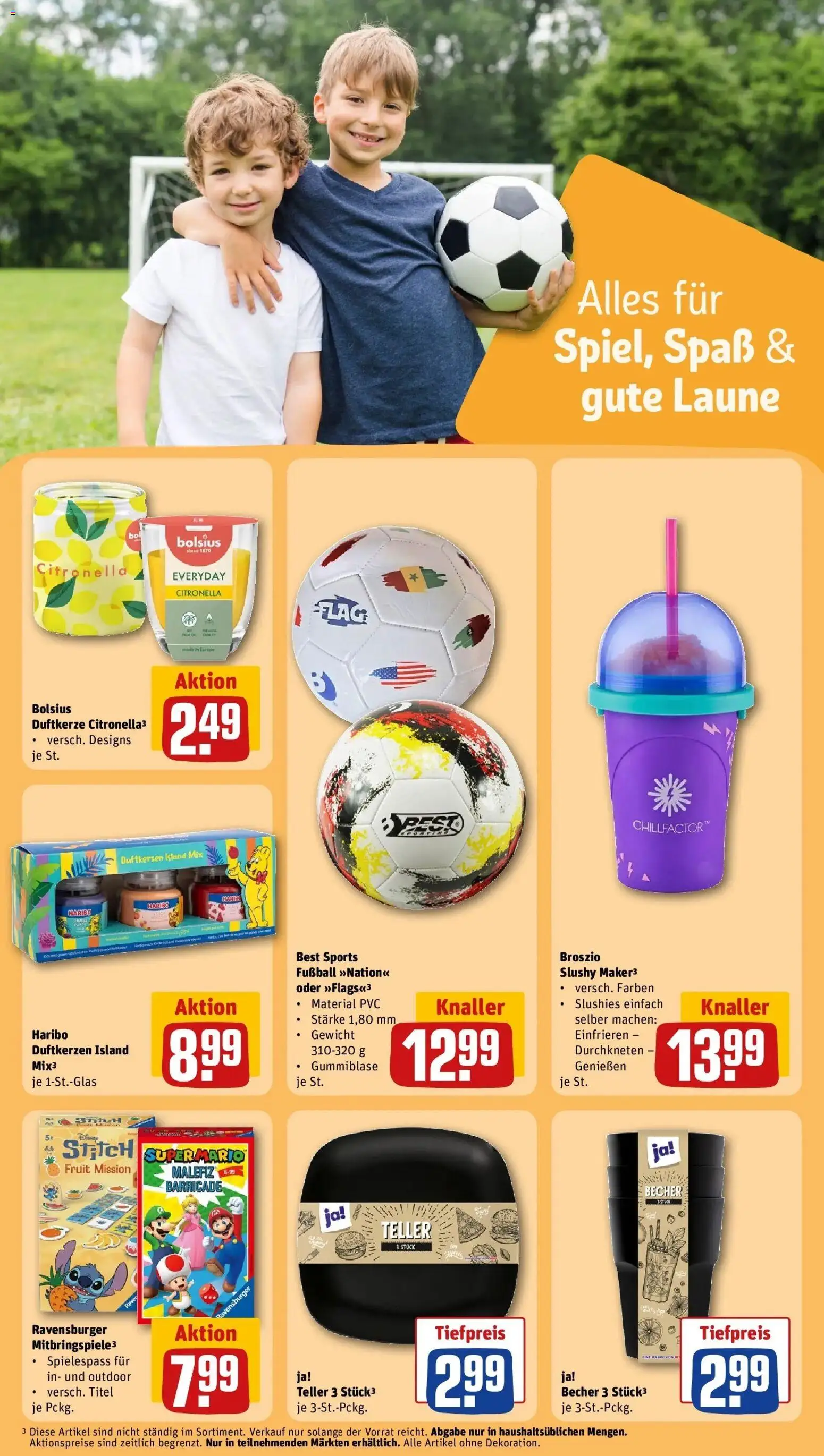 Rewe Prospekt Berlin / Britz – gültig ab 08.06.2026 | Seite: 20 | Produkte: Gewicht, Haribo, Fußball