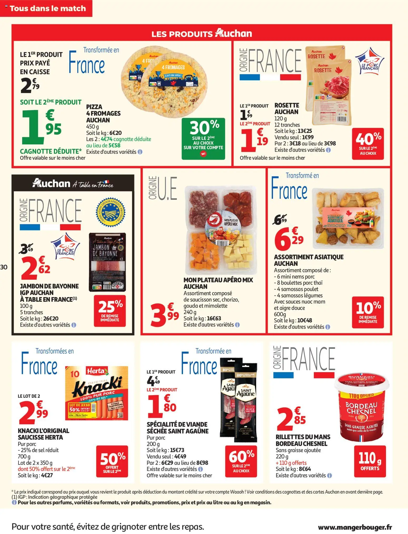 {H1} | Page: 30 | Produits: Saucisson, Table, Saucisse, Porc