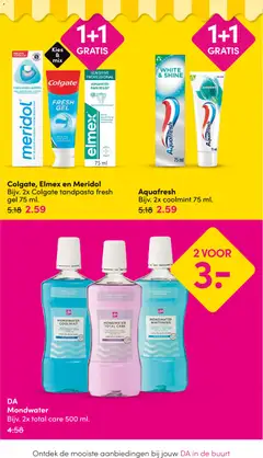Da folder - Voorbeeld van een folder van Da, geldig van 07-09-2026 | Pagina: 20 | Producten: Tandpasta, Mondverzorging, Gel, Alcohol