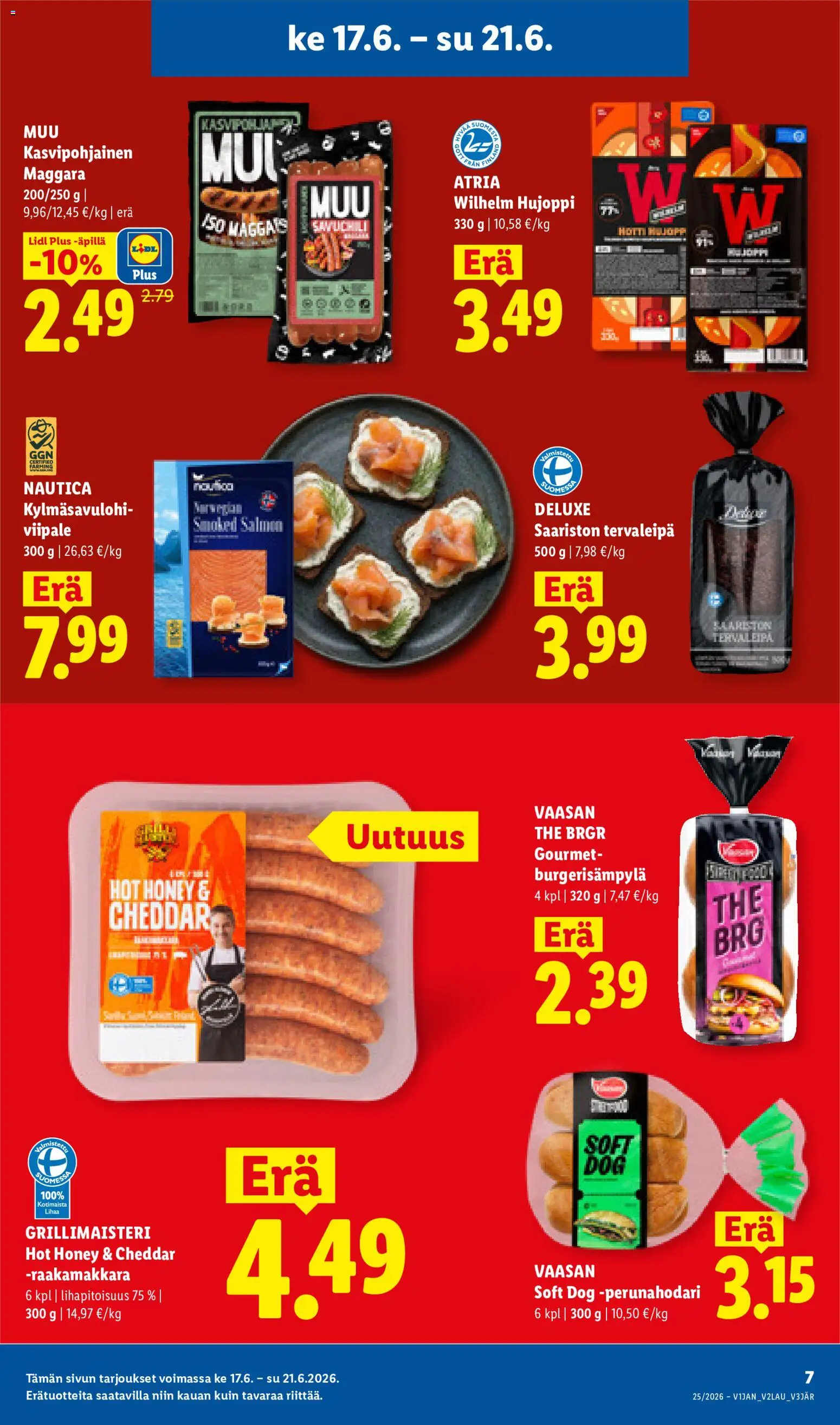 Lidl tarjoukset - Rovaniemi – voimassa 17.06.2026 alkaen | Sivu: 7 | Tuotteet: Cheddar