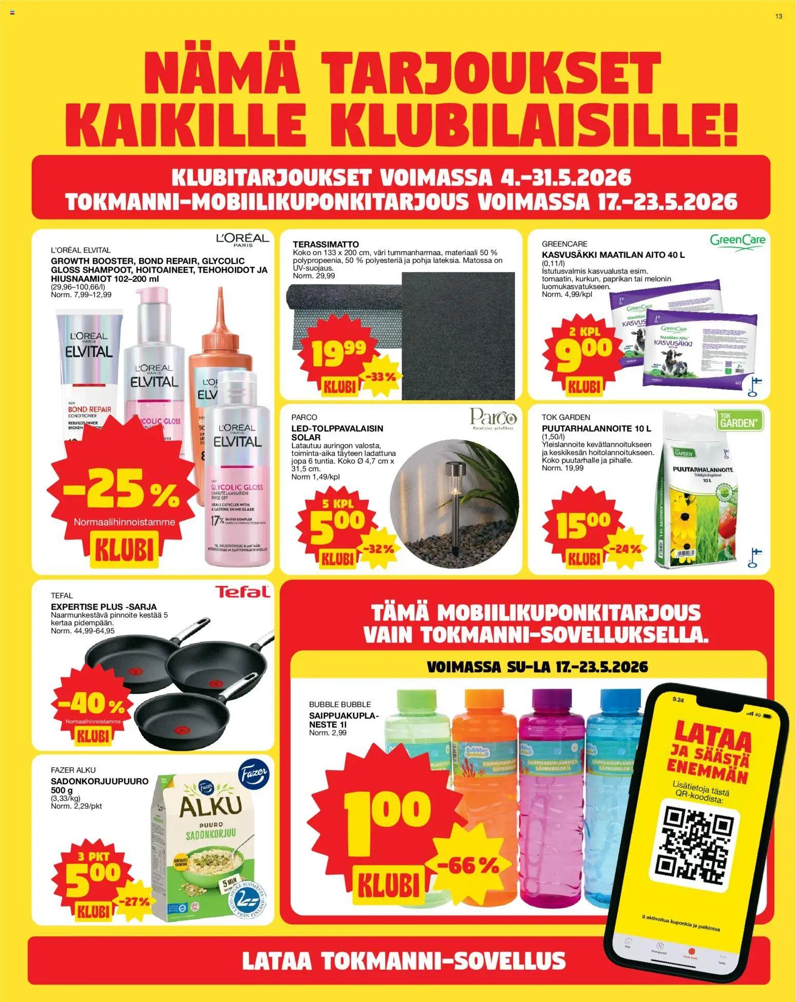 Tokmanni tarjoukset – voimassa 18.05.2026 alkaen | Sivu: 13