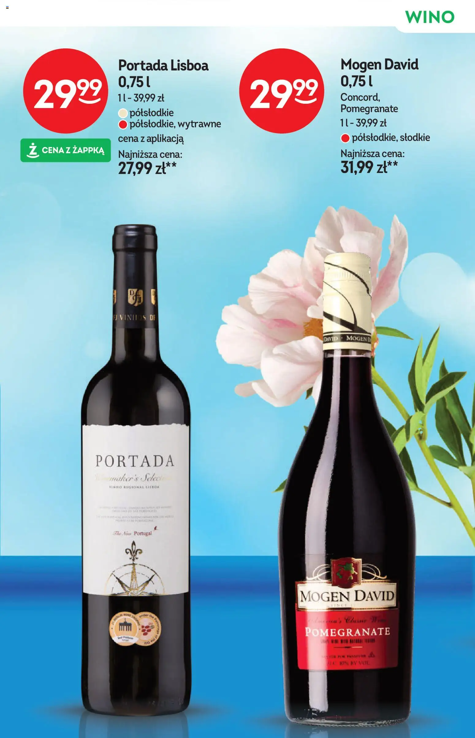 Żabka gazetka - Katalog win od 10.06.2026 | Strona: 13 | Produkty: Mogen david pomegranate, Wino