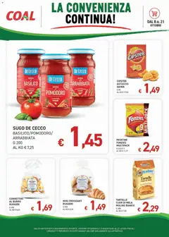 Anteprima del volantino Coal volantino La Convenienza Continua valido a partire dal 08/10/2026 | Pagina: 5 | Prodotti: Pomodoro, Burro, Peperoncino, Basilico