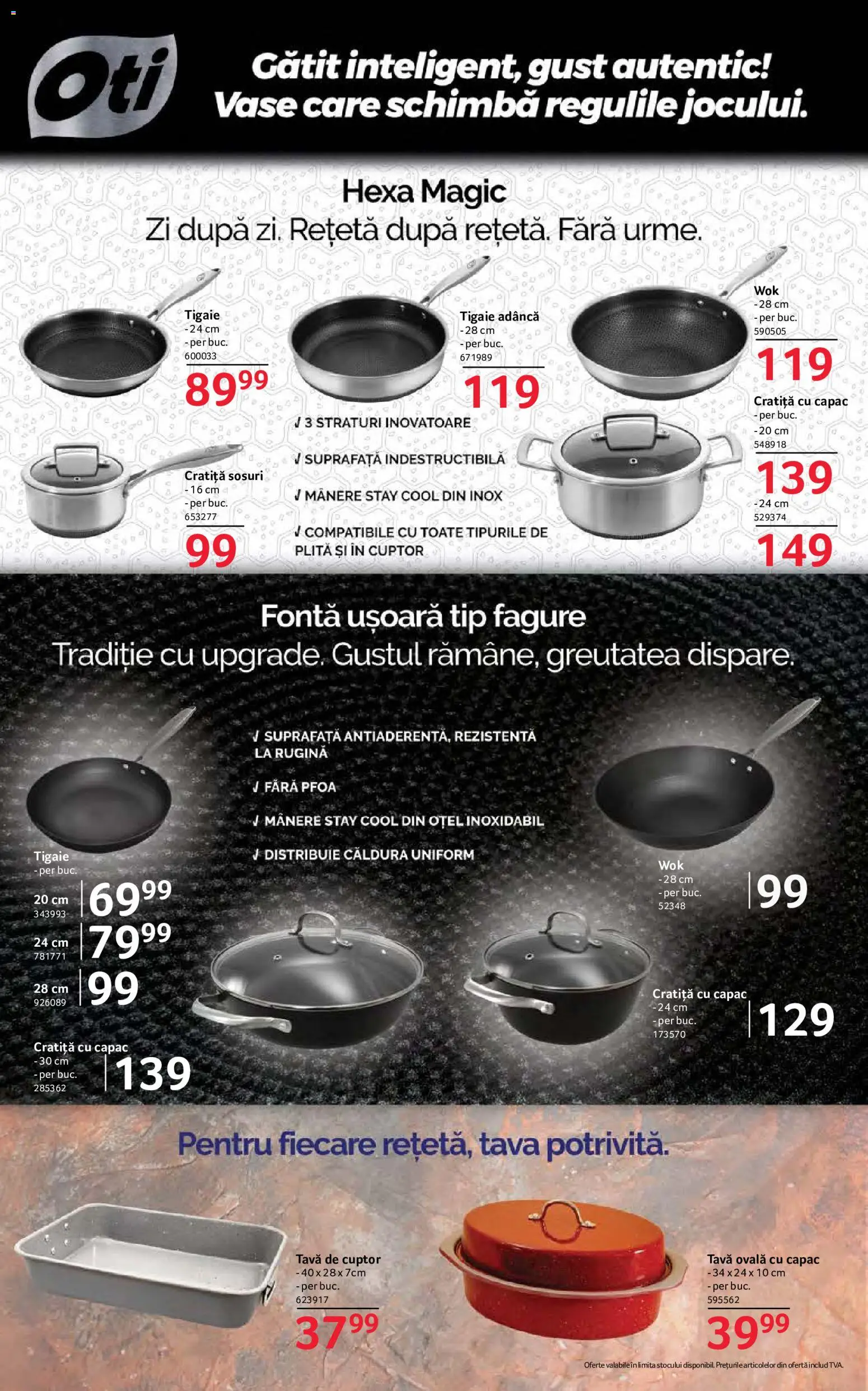 Noul catalog Selgros – valabil de la 04.09.2026 | Pagină: 6 | Produse: Mânere, Tava, Plită, Tip