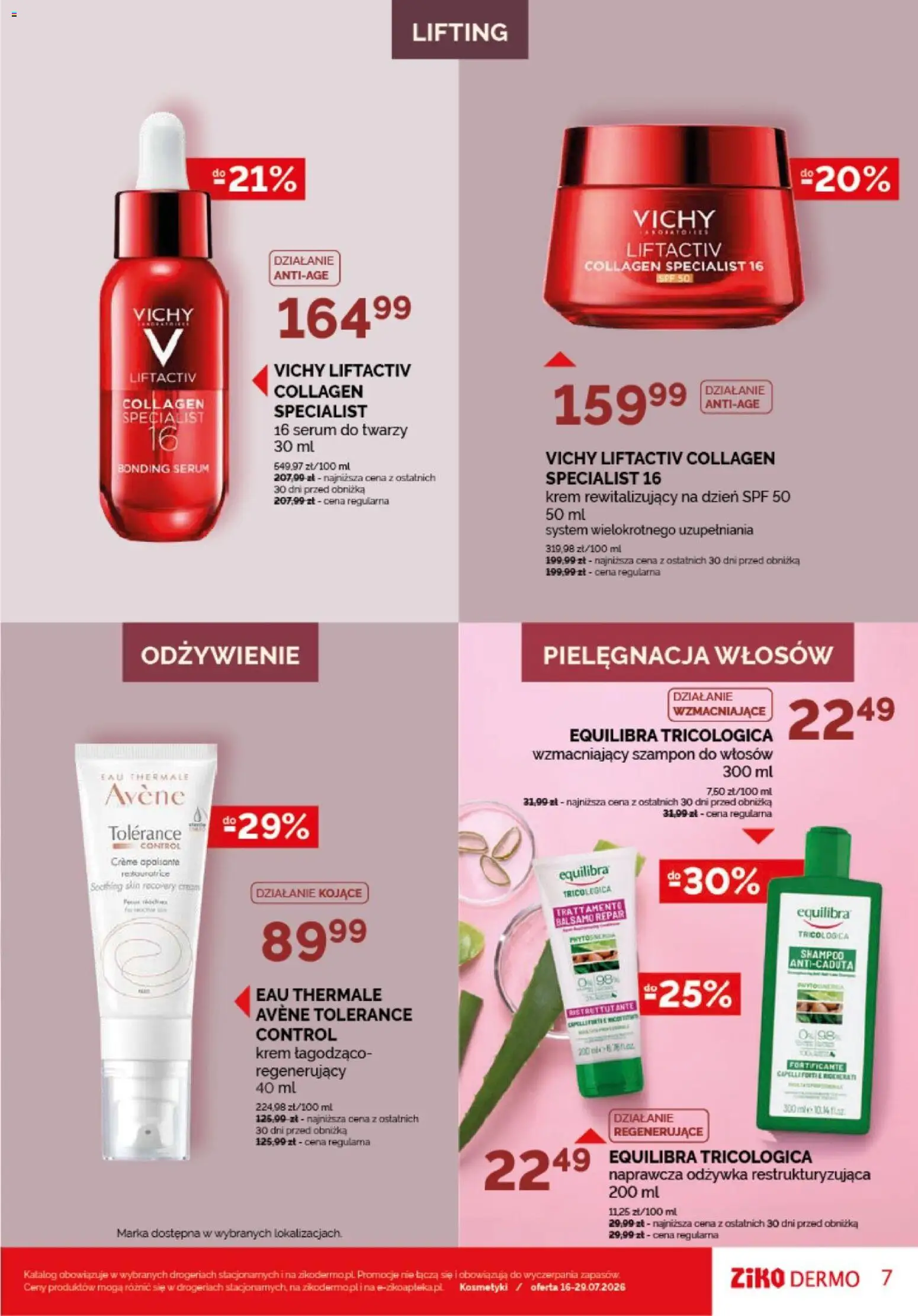 Ziko gazetka od 16.07.2026 | Strona: 7 | Produkty: Kosmetyki, Szampon do włosów, Krem, Serum do twarzy