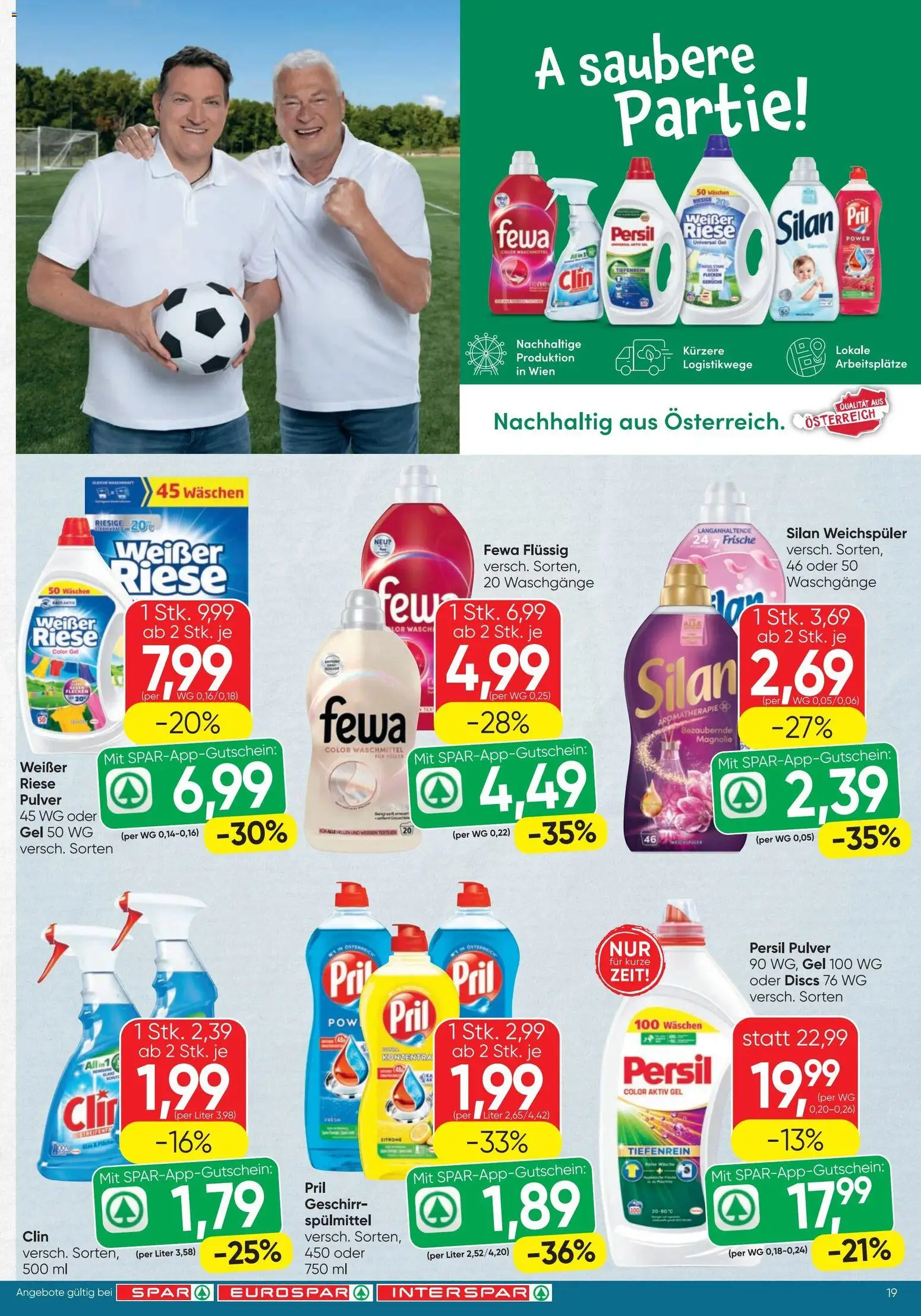 Spar - Flugblatt gültig ab 18.06.2026 | Seite: 19 | Produkte: Zitrone, Weichspüler, Waschmittel