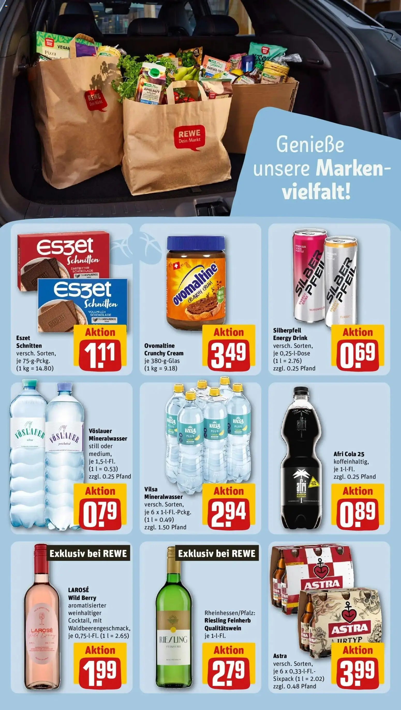 REWE Prospekt ab 05.10.2026 zum Blättern » Angebote | Seite: 19 | Produkte: Astra, Apfelsaft, Mineralwasser, Pizza