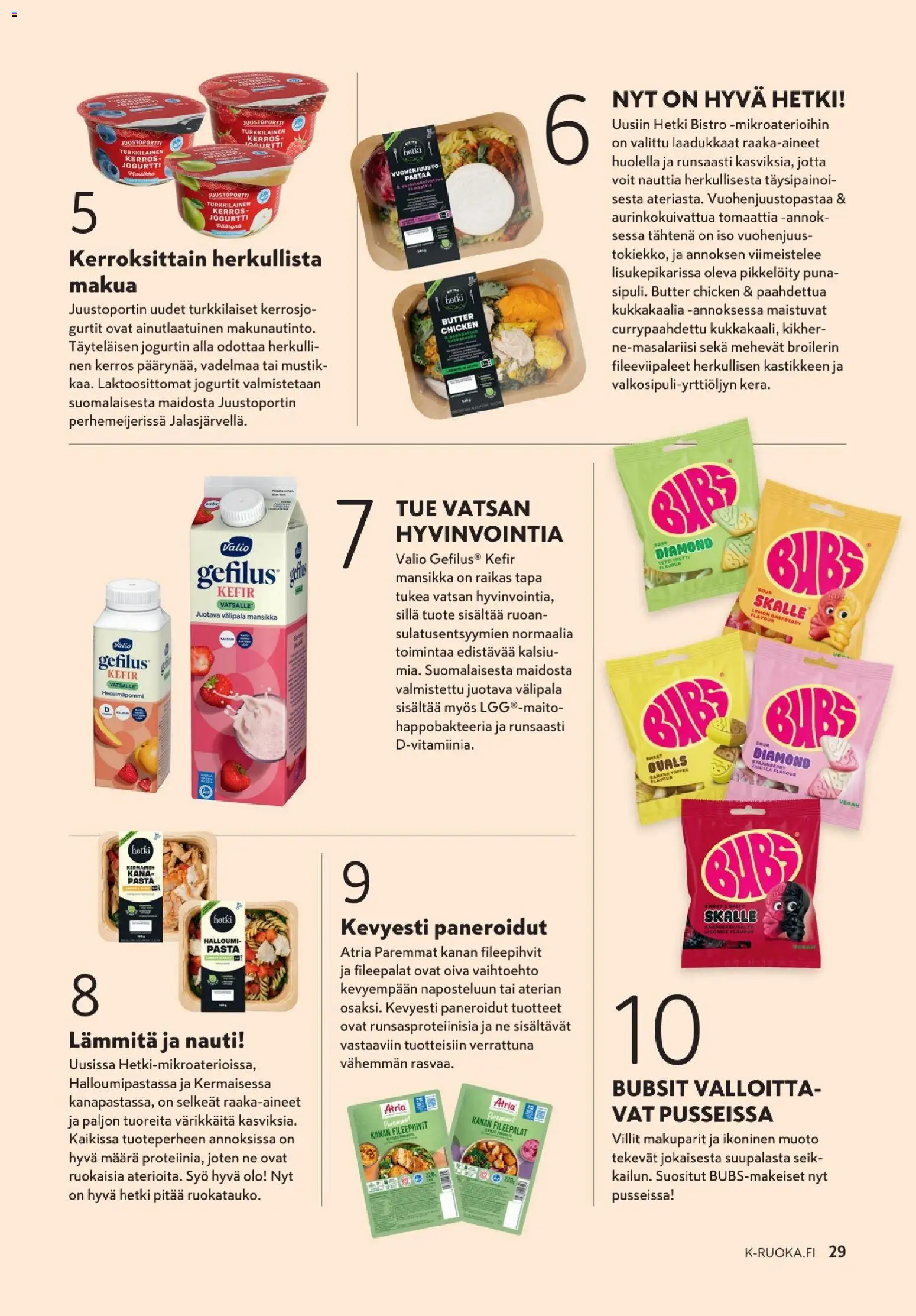 K-Market - K-Ruoka – voimassa 26/08/2026 alkaen | Sivu: 29 | Tuotteet: Kana, Jogurtti, Vuohenjuusto, Tuttifrutti