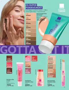 AVON brosura September 2026 - pregled AVON kataloga - važi od 01.09.2026 | Strana: 71 | Proizvode: Tečni puder, Puder, Rumenilo, Sjaj za usne