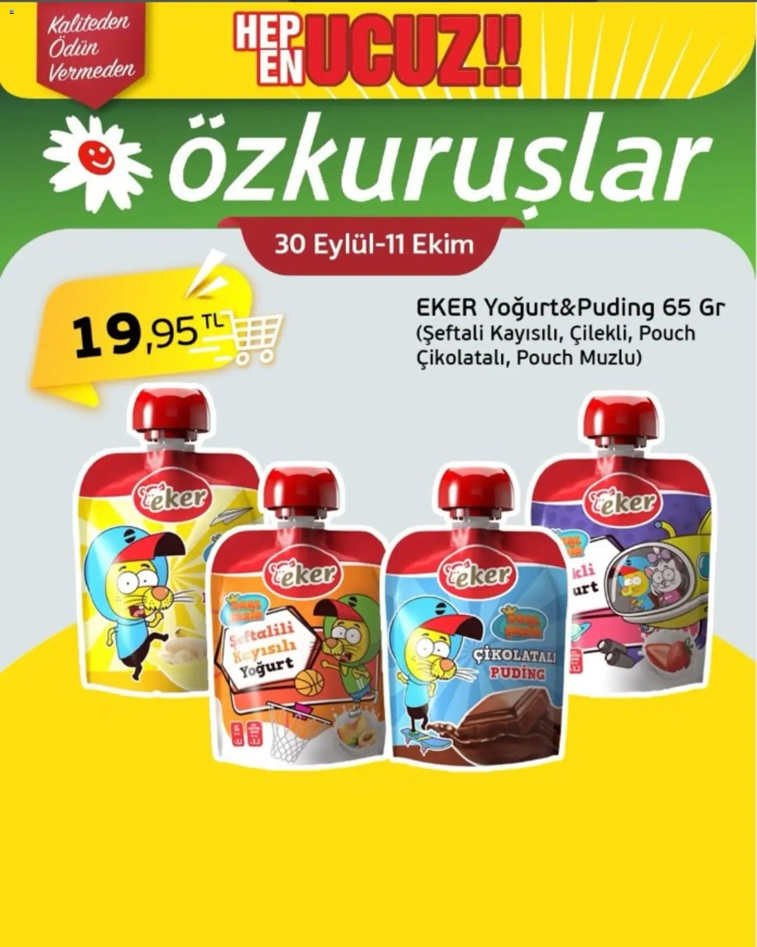 Özkuruşlar aktüel ürünler kataloğu yayımlandı! Bu hafta 30 Eylül 2026 - 11 Ekim 2026 günü Özkuruşlar indirimli ürünleri