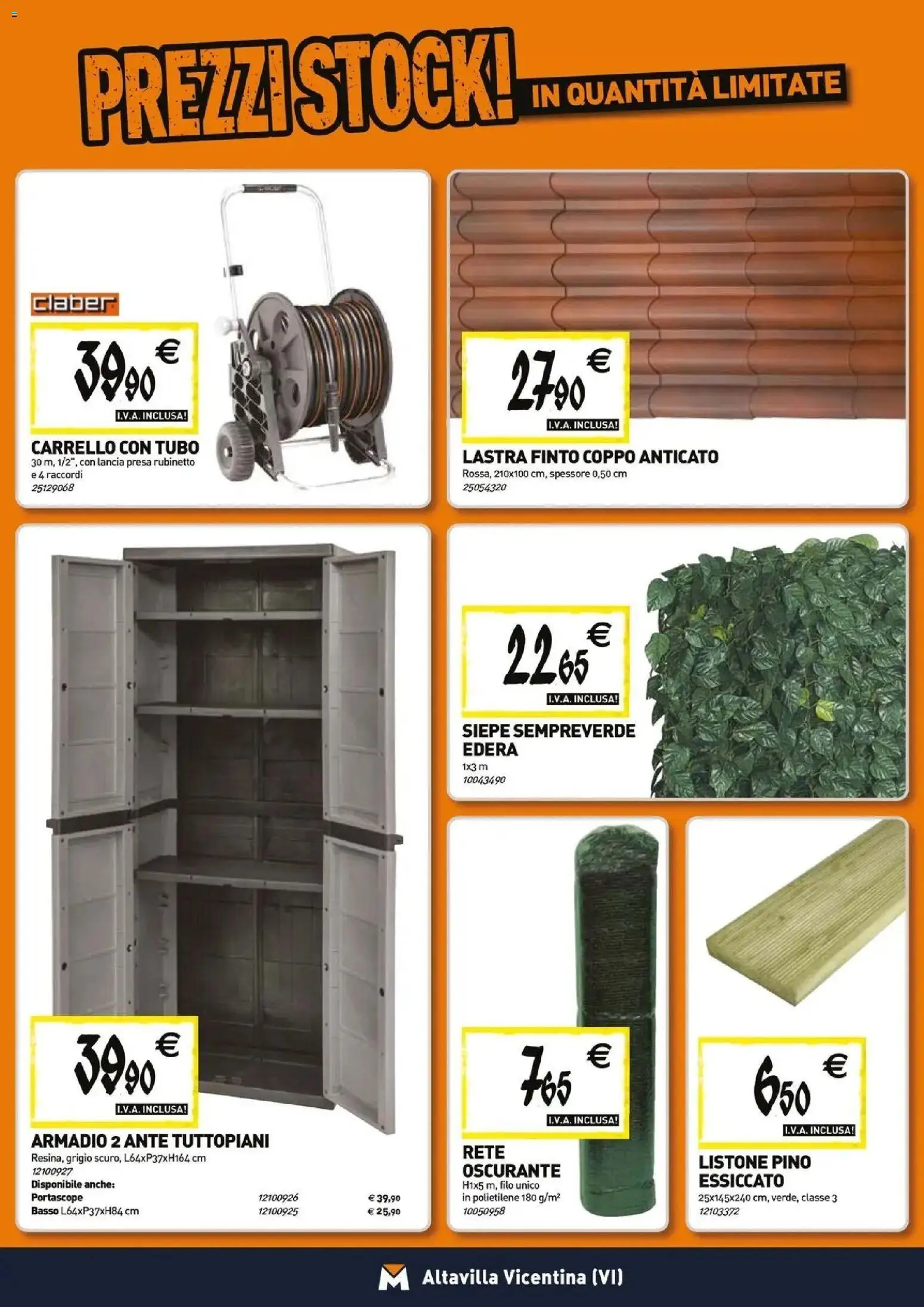 Volantino TECNOMAT del 23.04.2026 | Pagina: 16 | Prodotti: Tubo, Carrello, Armadio, Presa
