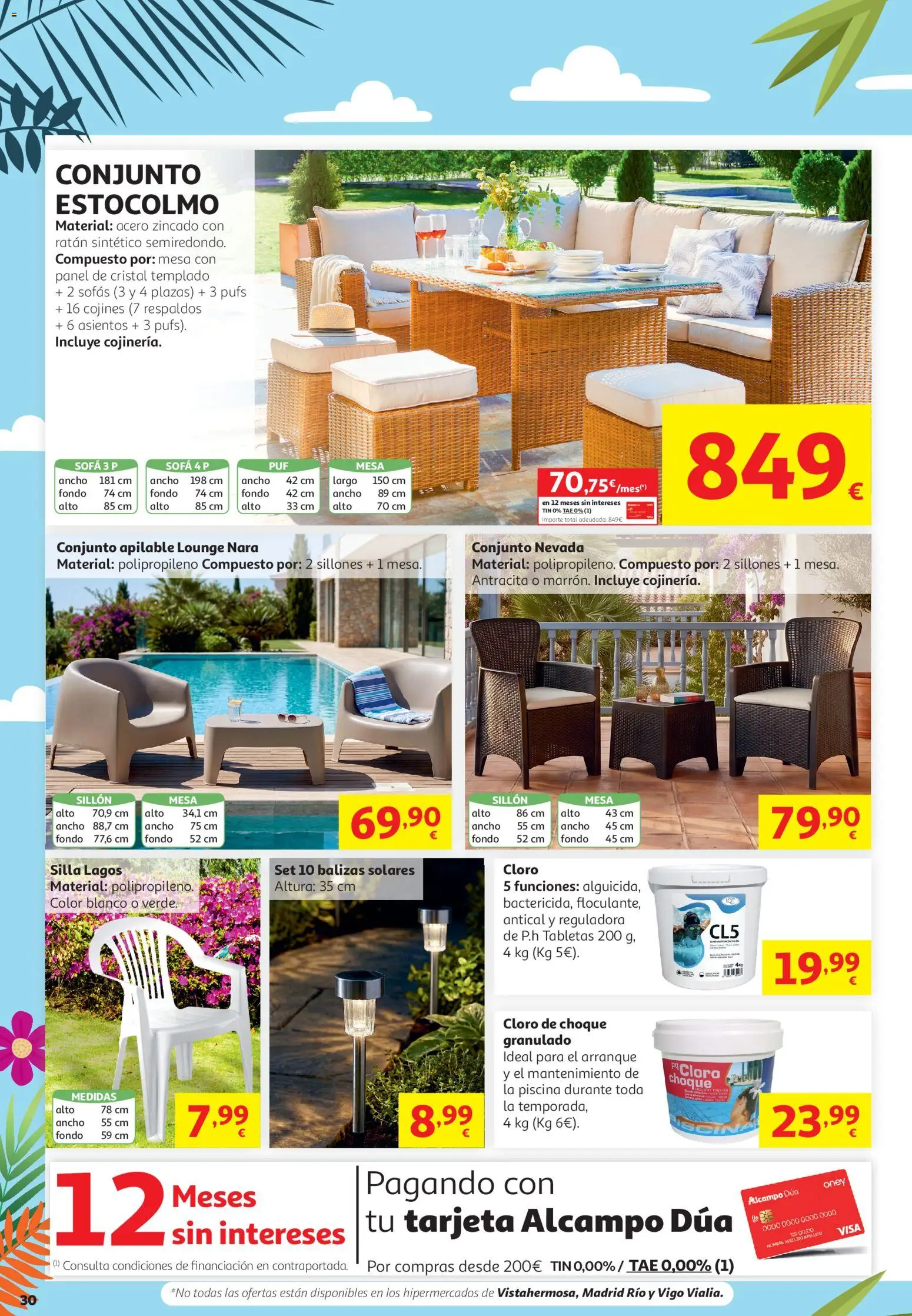 Alcampo - HG General │ válido desde el 16.06.2026 | Página: 30 | Productos: Sofá, Sillón, Mesa, Silla