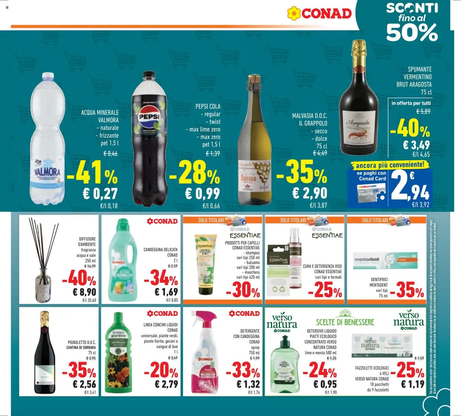 Volantino Conad del 11.03.2026 | Pagina: 25 | Prodotti: Balsamo, Sale, Spumante, Menta