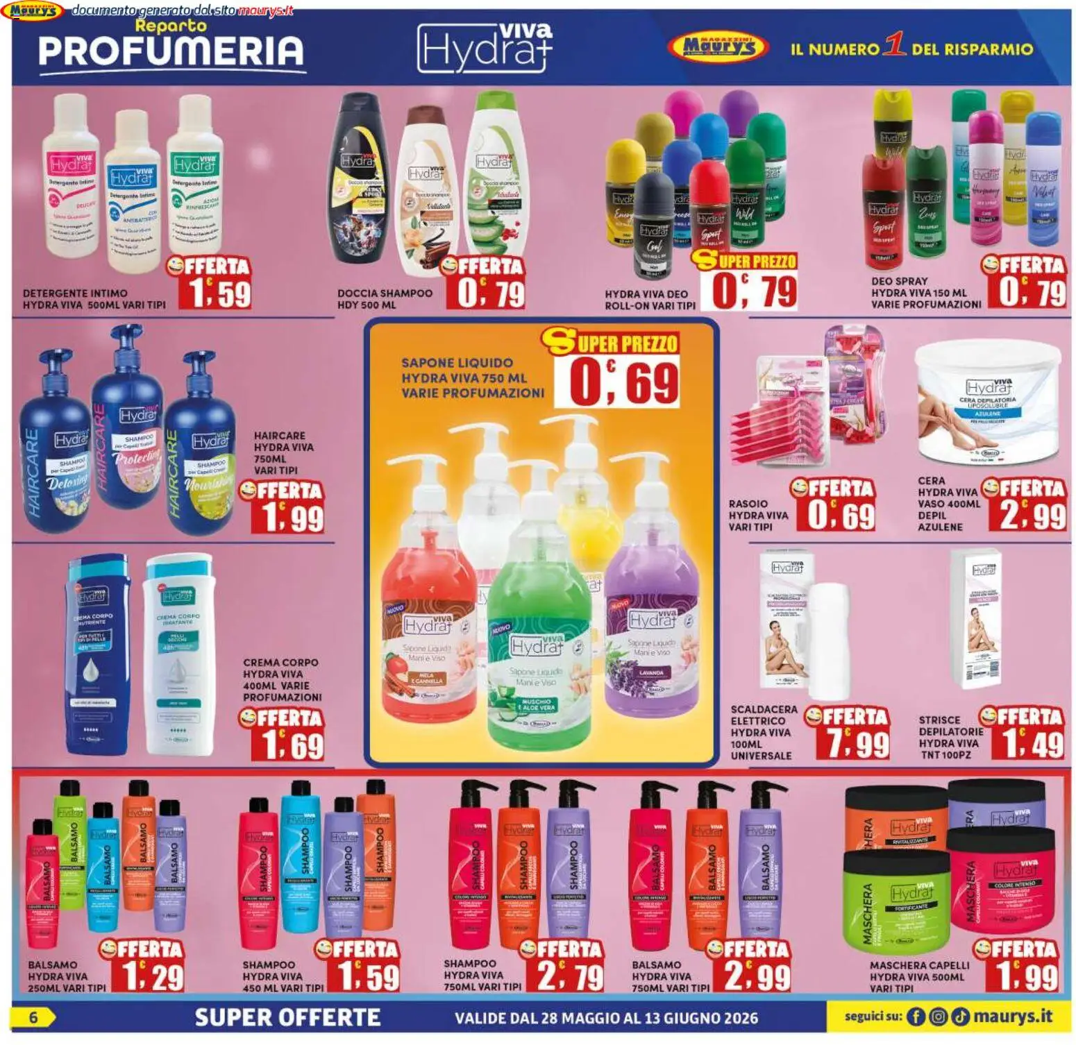 Volantino Maury's del 28.05.2026 | Pagina: 6