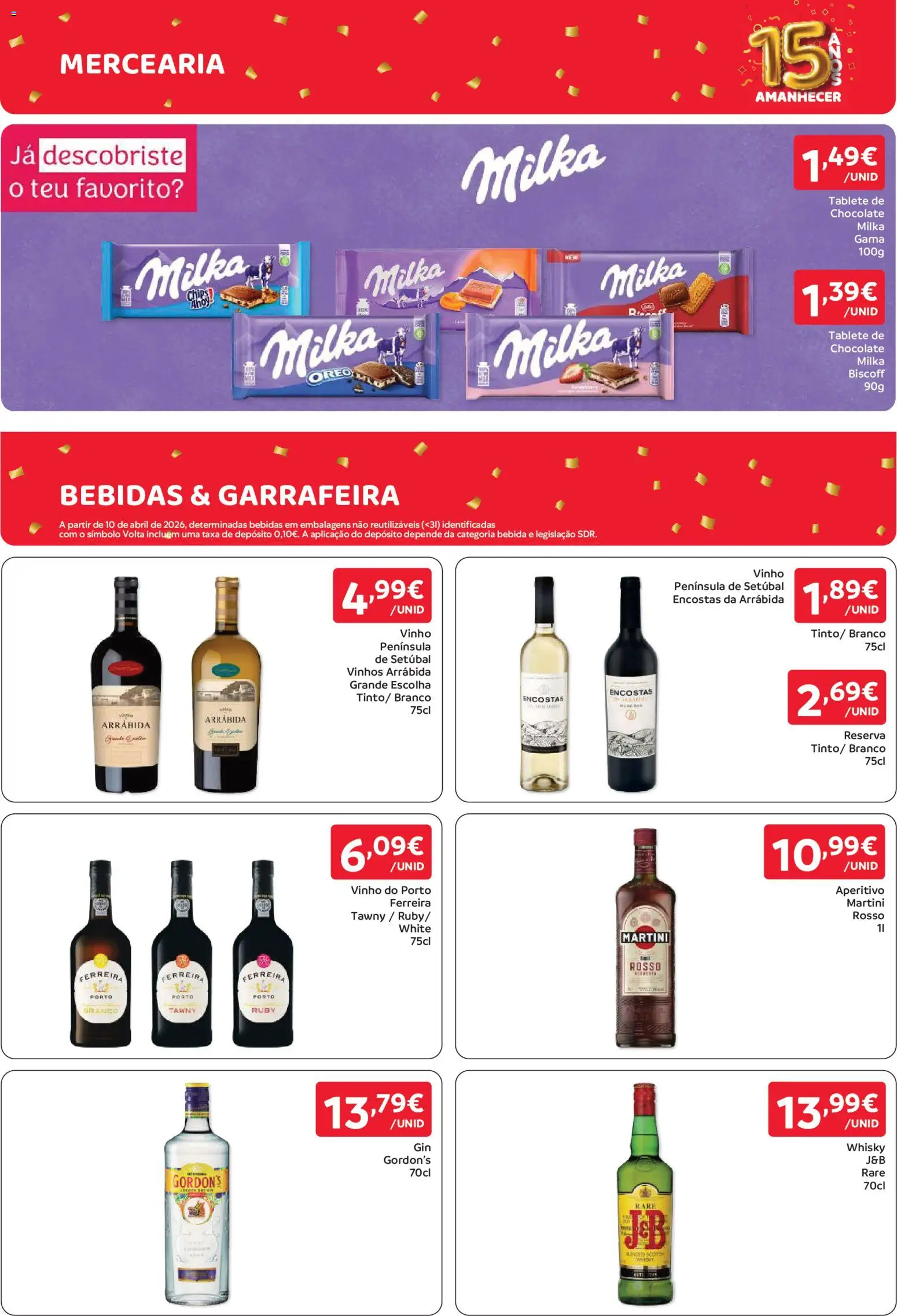 Amanhecer folheto Madeira │ válido de 22/10/2026 | Página: 11 | Produtos: Whisky, Vinho do Porto, Bebidas, Chocolate