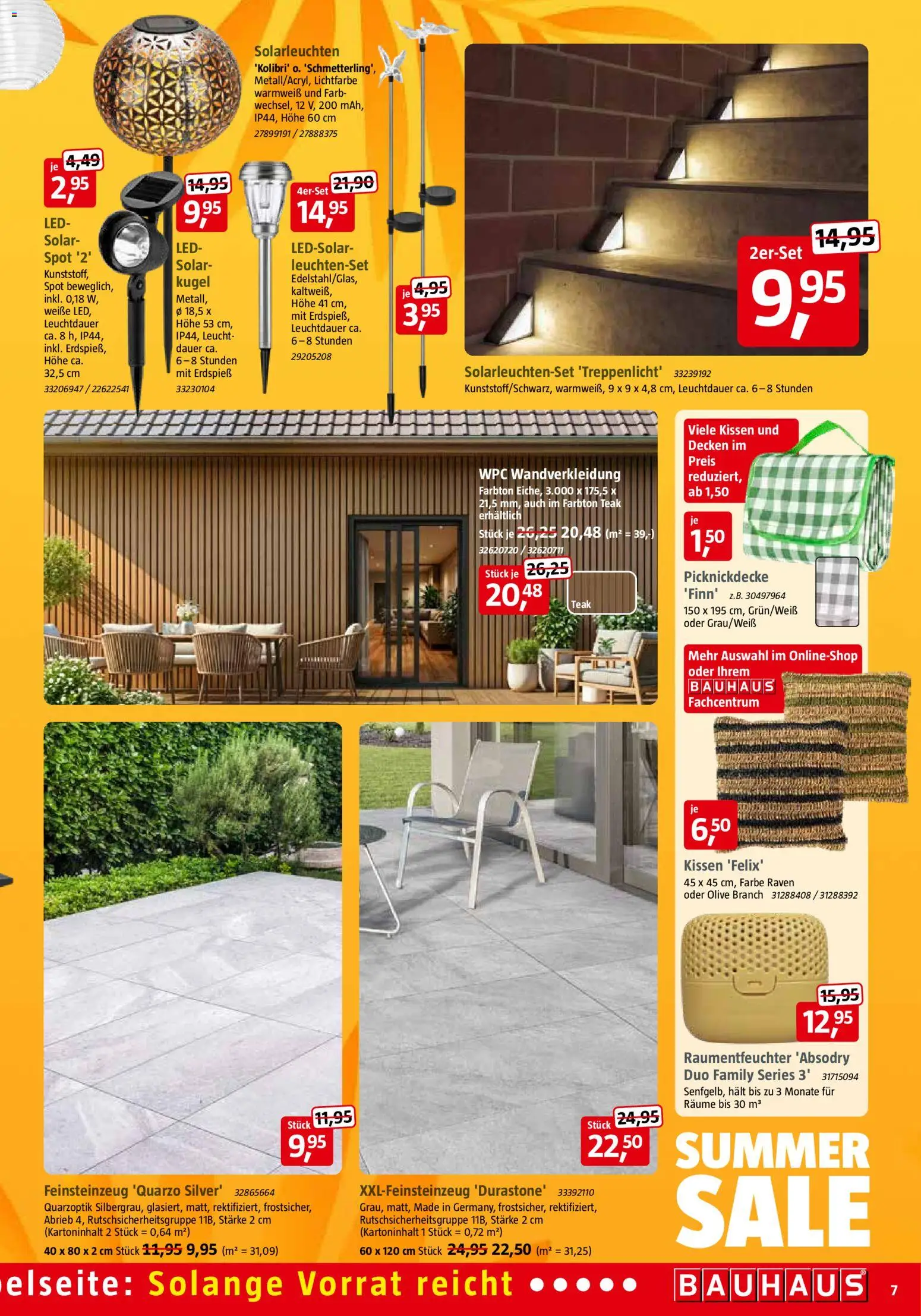 Bauhaus Prospekt – gültig ab 18.07.2026 | Seite: 7 | Produkte: Kissen