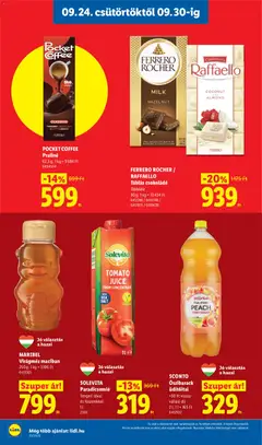 SCONTO Őszibarack üdítőital, +50 Ft visszaváltási díj - amely érvényes a következő dátumtól: 2026.09.24. | Oldal: 16