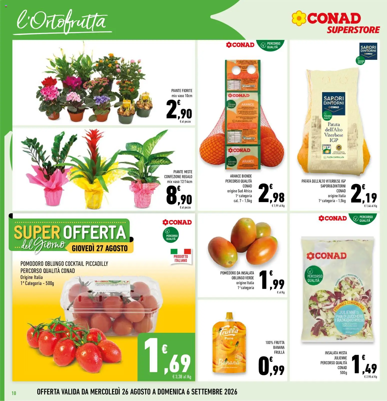 Volantino Conad del 26/08/2026 | Pagina: 10