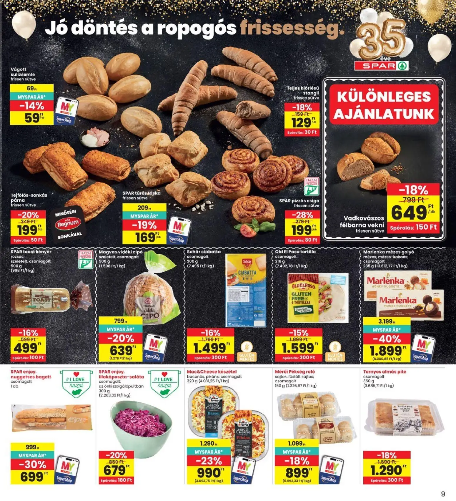Interspar akciós ujság - amely érvényes a következő dátumtól: 14.05.2026 | Oldal: 9