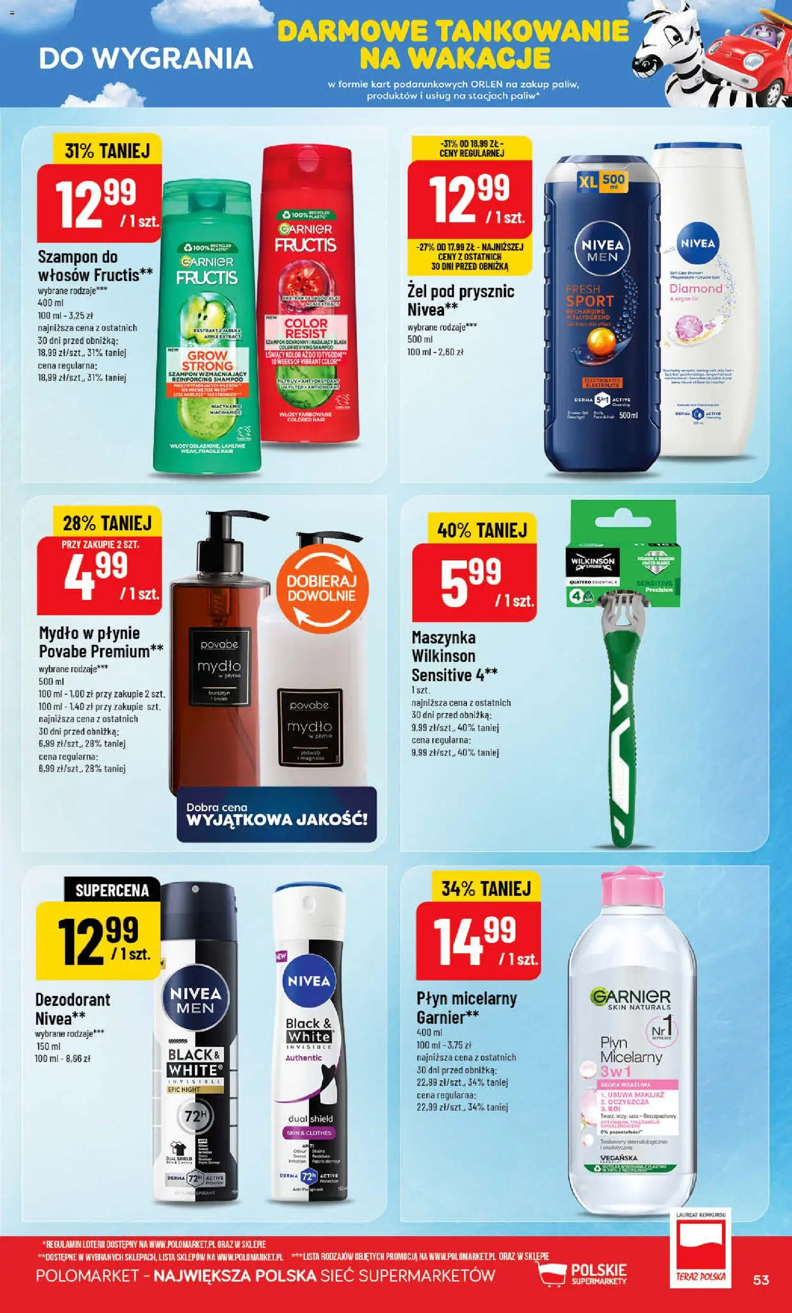 POLOmarket gazetka od 01.07.2026 | Strona: 53 | Produkty: Mydło w płynie, Prysznic, Mydło, Dezodorant