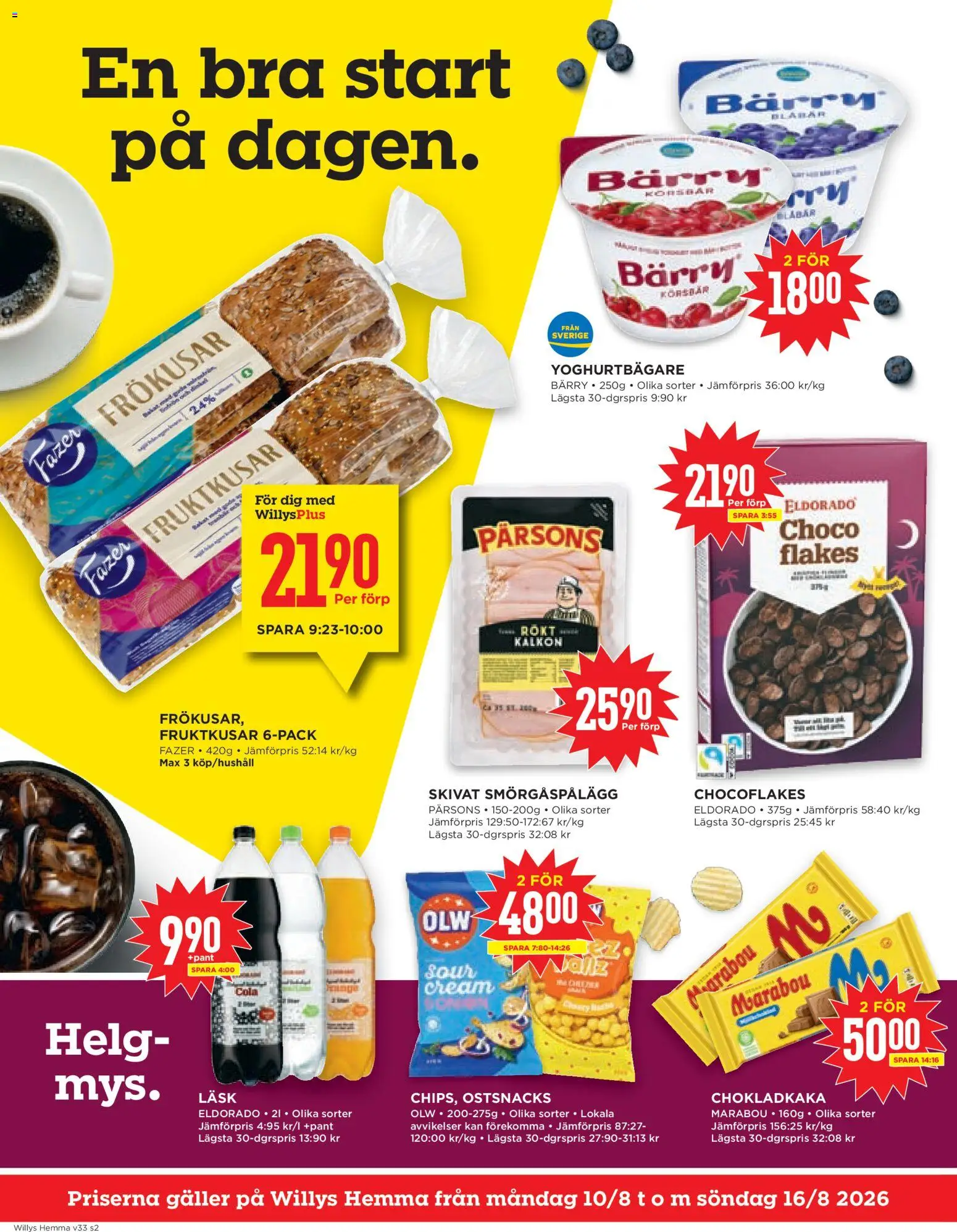 Willys reklamblad aktuell från 10/08/2026 | Sida: 2