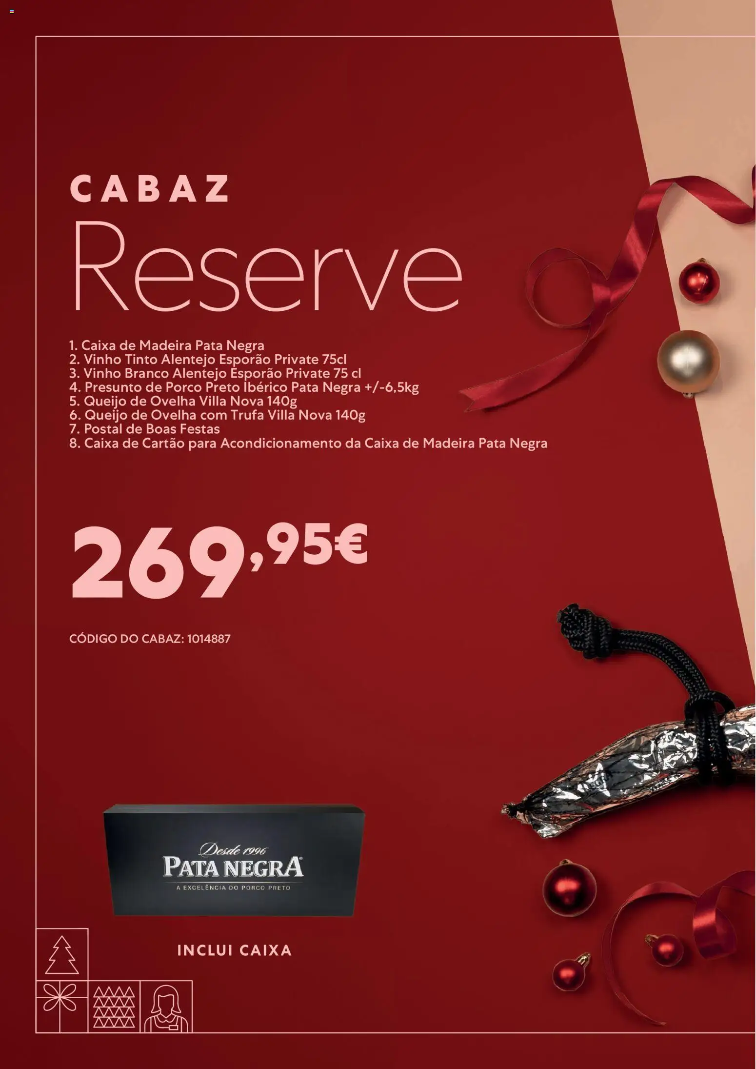 Recheio Catálogo Cabazes Natal │ válido de 22/09/2026 | Página: 22 | Produtos: Queijo de ovelha, Caixa, Vinho, Vinho tinto