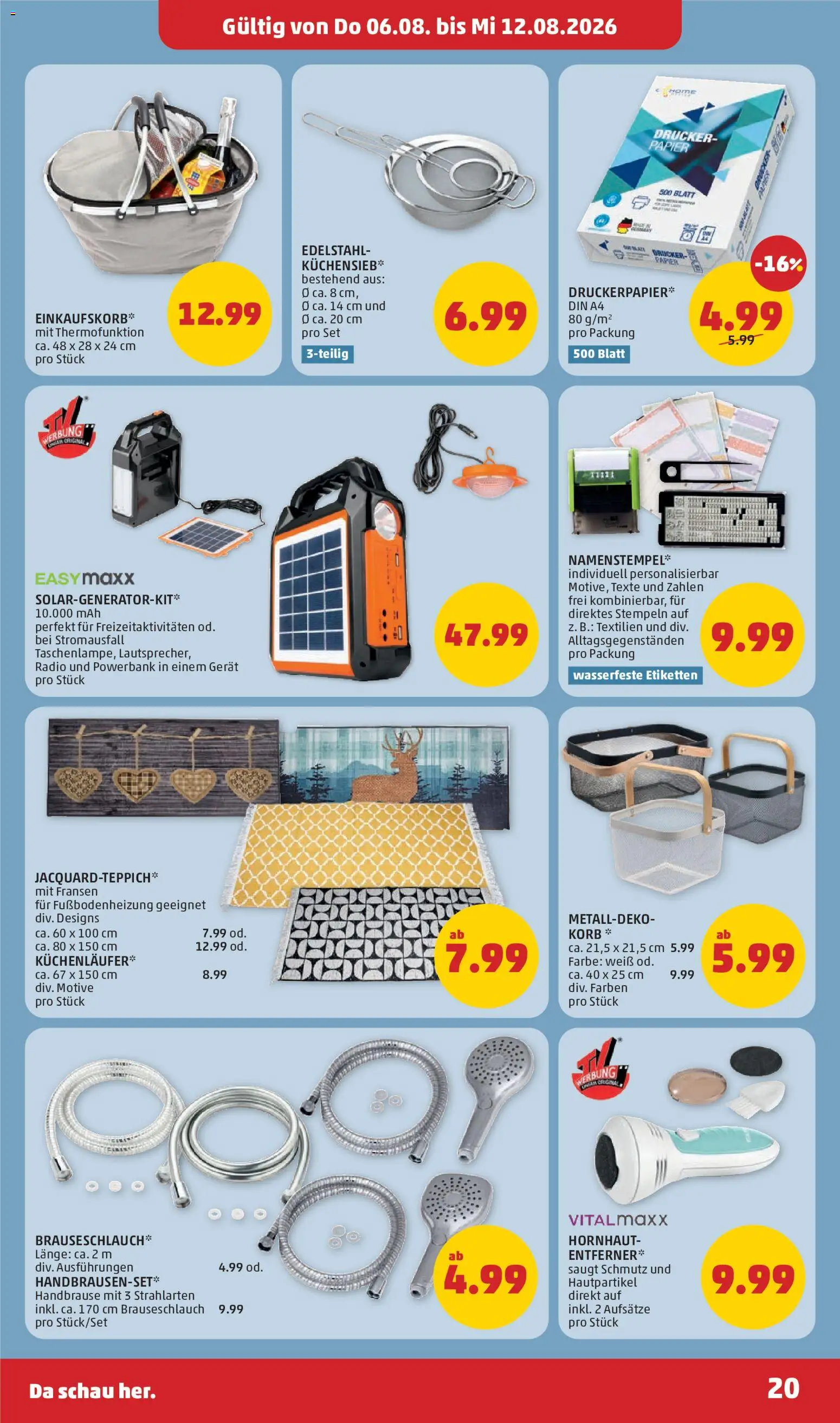 Penny Markt - Flugblatt gültig ab 06.08.2026 | Seite: 20