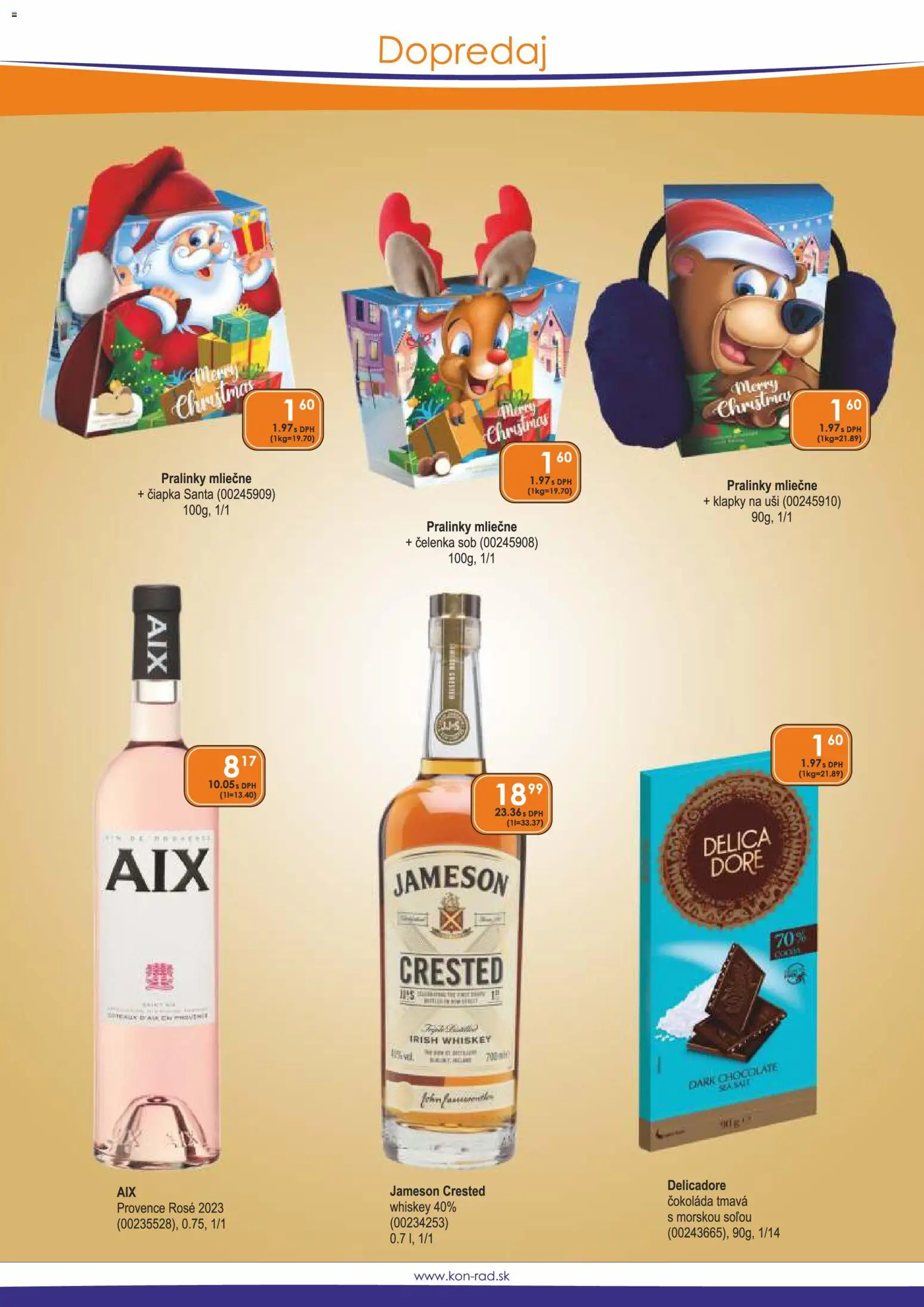 Nové KON - RAD akcie – leták je platný od 01.04.2026 | Strana: 43 | Produkty: Jameson, Čokoláda, Čiapka