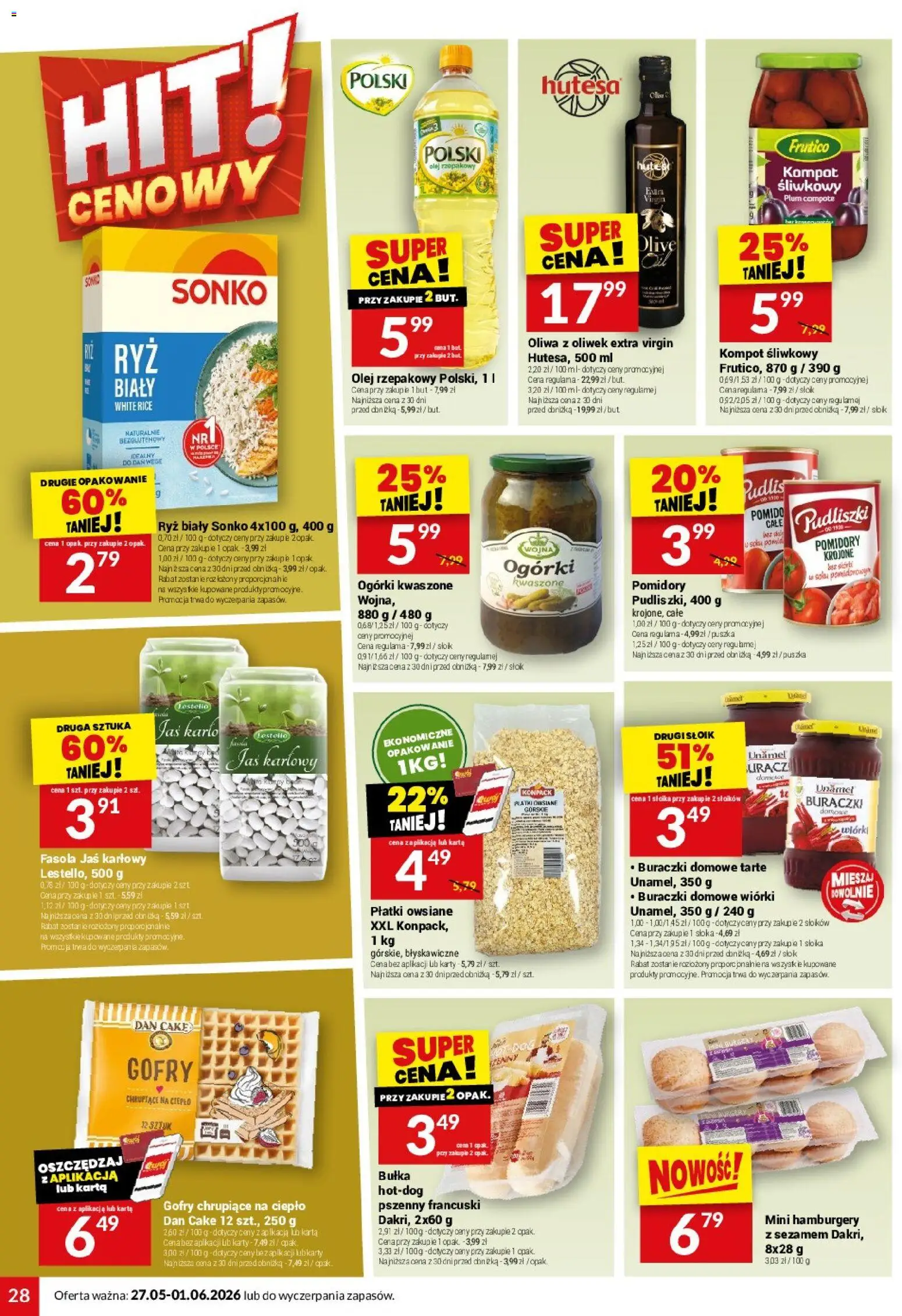 Twój Market gazetka od 27.05.2026 | Strona: 28 | Produkty: Olej rzepakowy, Fasola jaś, Olej, Ogórki