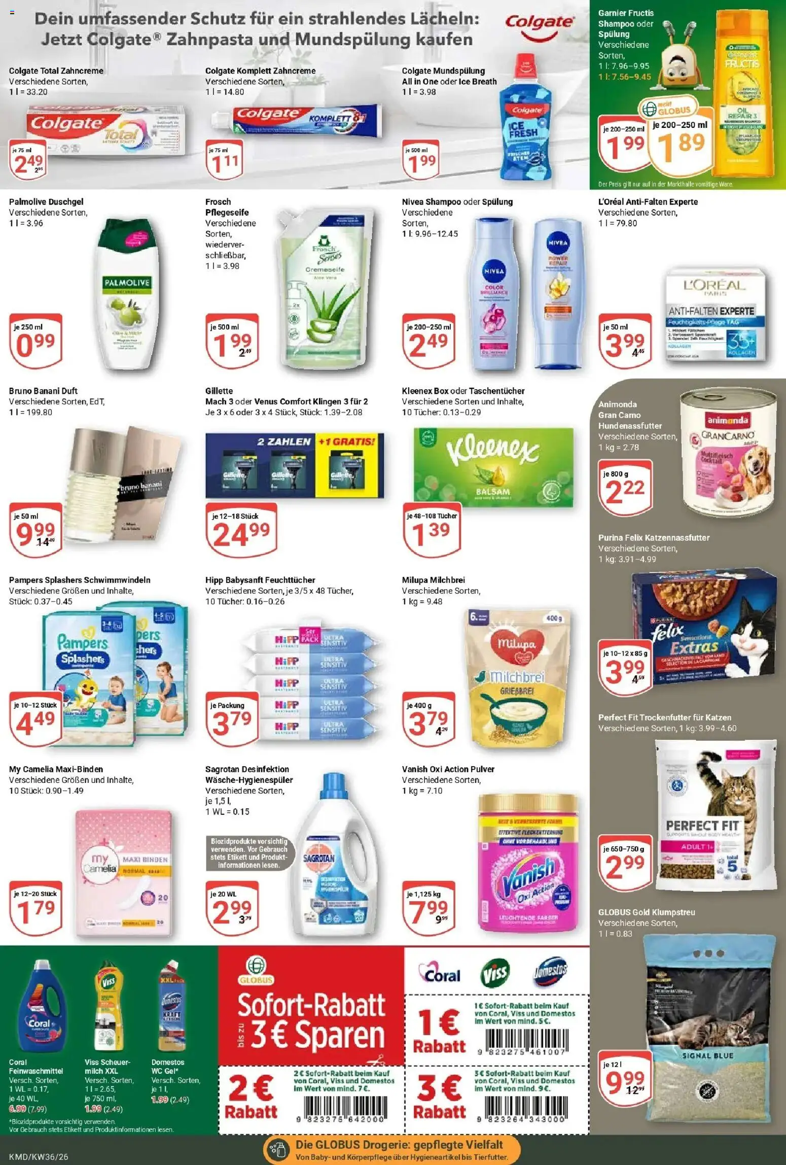 Globus Prospekt Köln (ab 31.08.2026) » Angebote online | Seite: 24 | Produkte: Box, Pampers, Shampoo, Duschgel