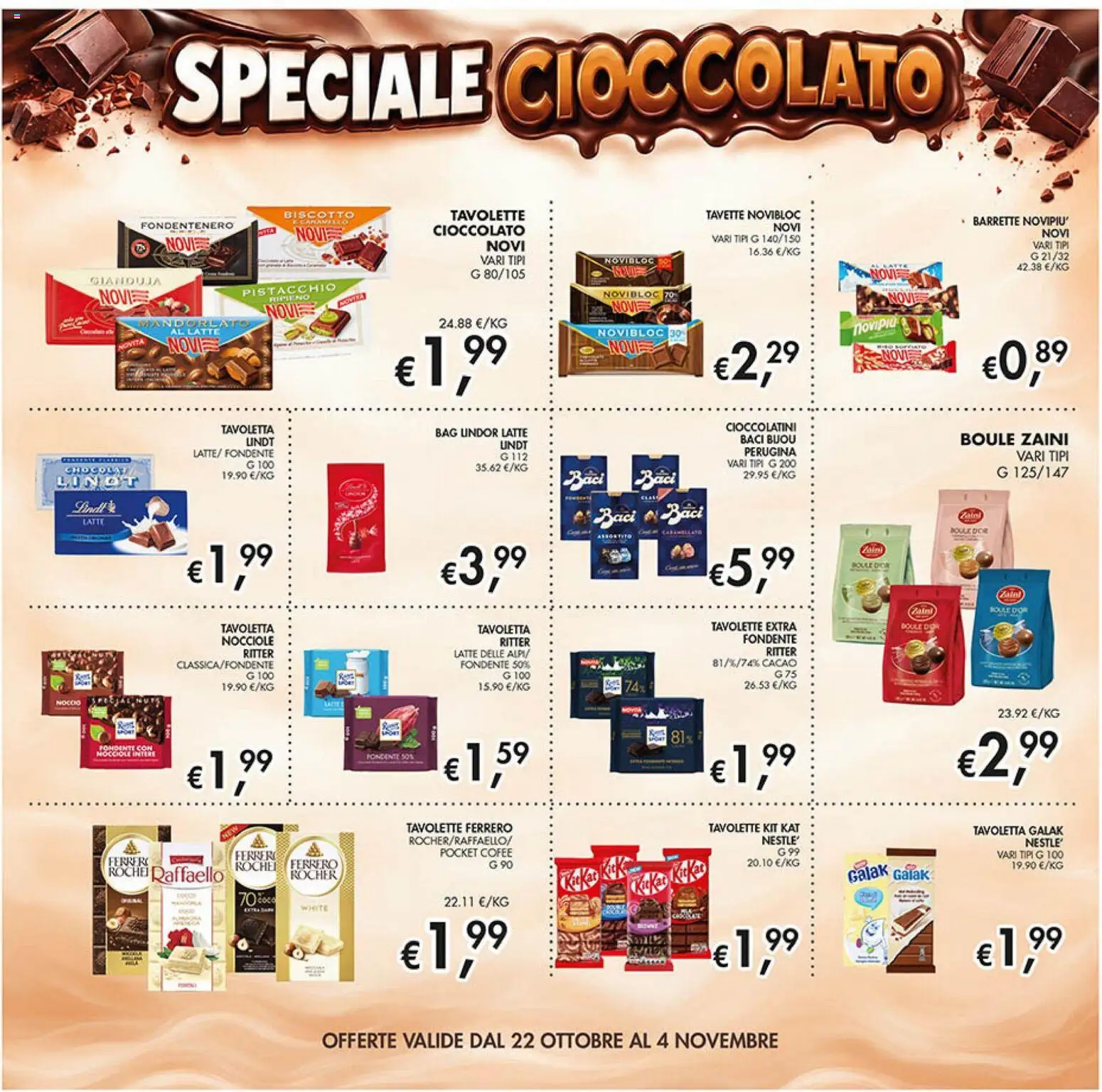 Volantino Coal del 22/10/2026 | Pagina: 20 | Prodotti: Pistacchio, Cacao, Tavoletta, Raffaello