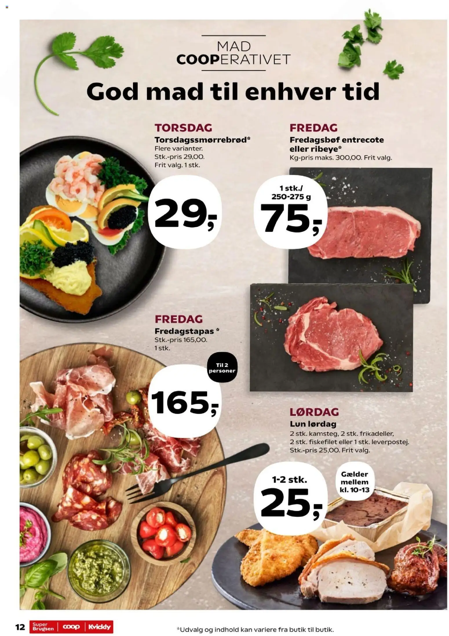 Kvickly tilbudsavis – gyldig fra 26/06/2026 | Side: 12 | Produkter: Entrecote