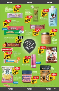 Náhled letáku Bombus Protein Flapjack, 80 g • 100 g = 43,63 Kč • vybrané druhy od 02.09.2026 | Strana: 19 | Produkty: Proteinová tyčinka, Protein bar, Flapjack, Protein drink