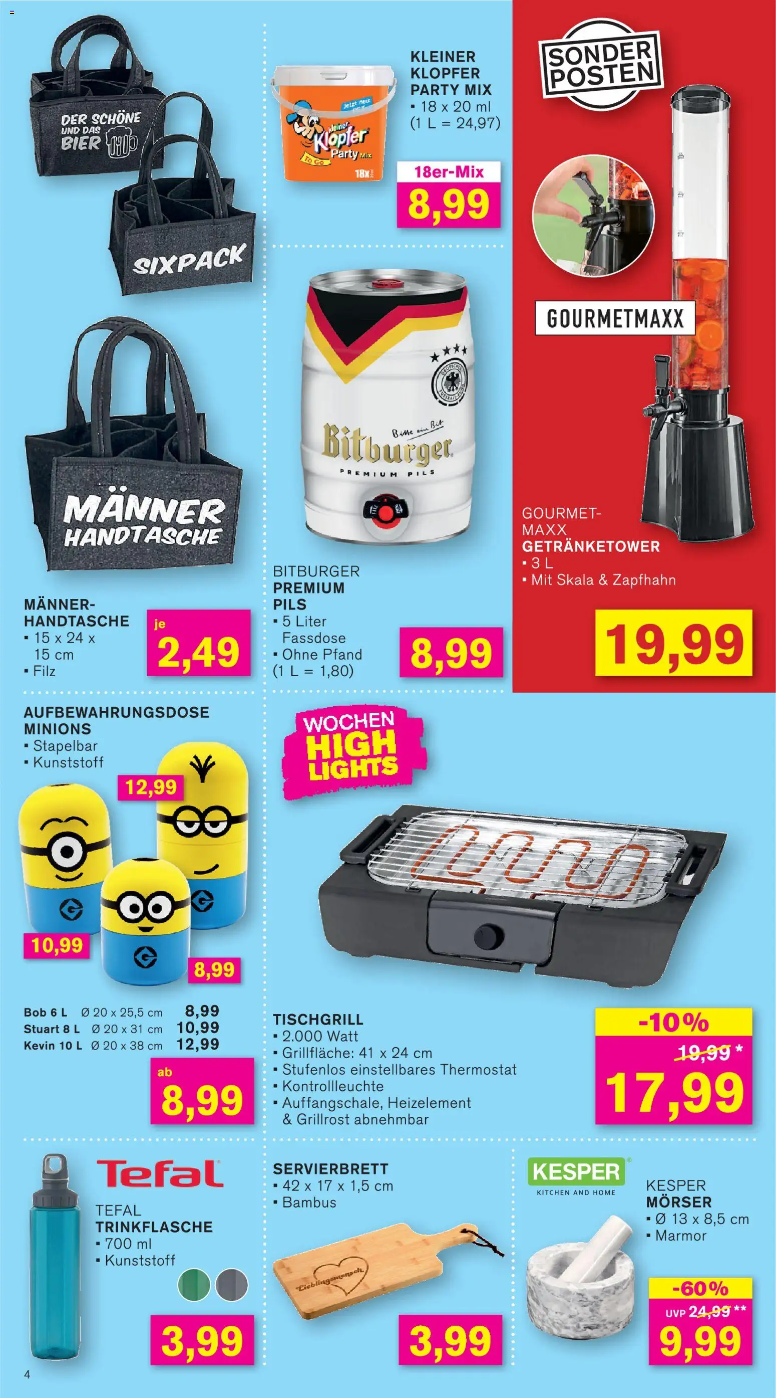 KODi Prospekt 	 – gültig ab 04.05.2026 | Seite: 4 | Produkte: Bitburger, Bier, Pils, Handtasche