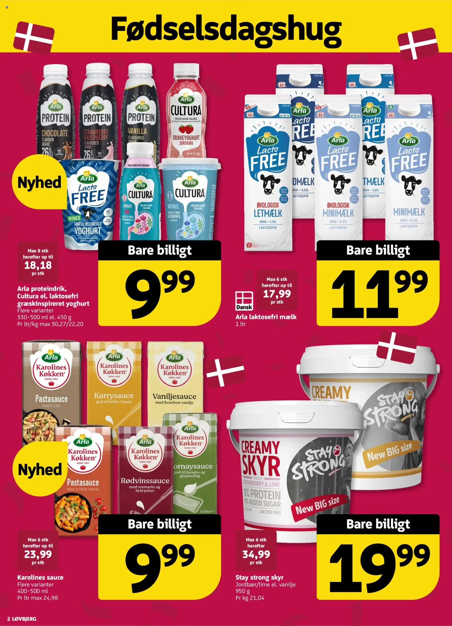Løvbjerg tilbudsavis – gyldig fra 11/09/2026 | Side: 2 | Produkter: Creme, Creme fraiche, Pastasauce, Lasagne