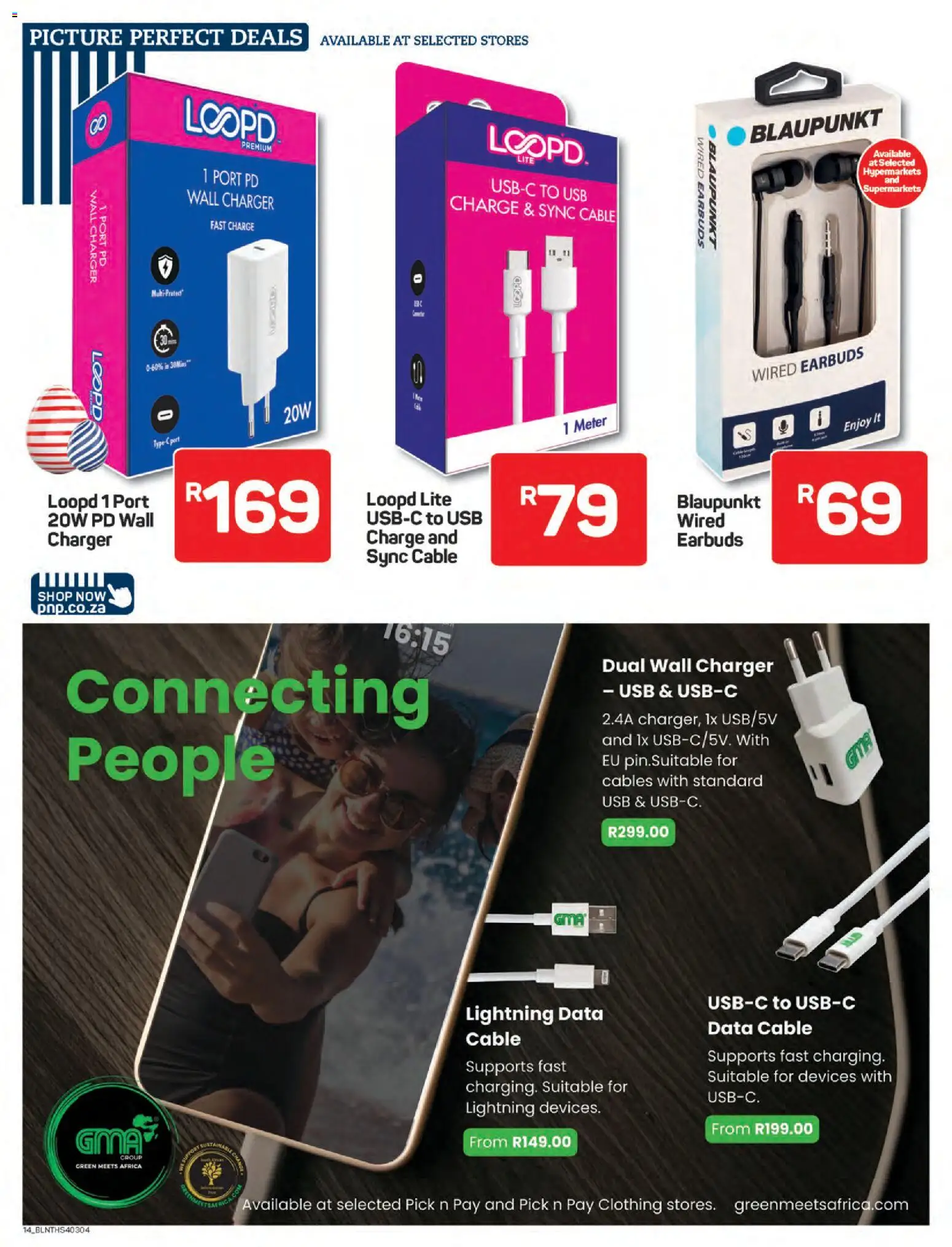 New Pick n Pay catalogue – valid from 09.03.2026 | Page: 14 | Products: Data, Cable, USB, Charger